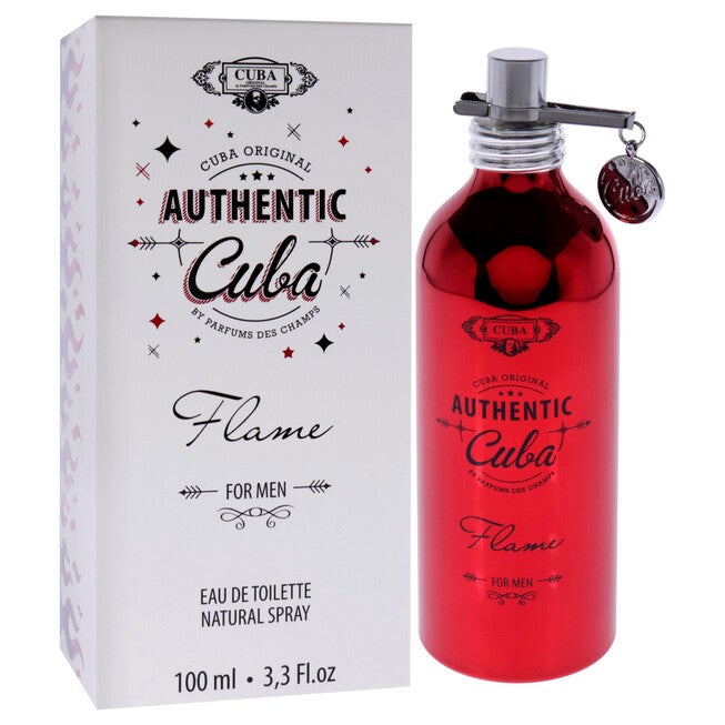 Cuba Authentic Flame by Cuba for Men - 3.3 oz EDT Spray, NA, alternate image number null