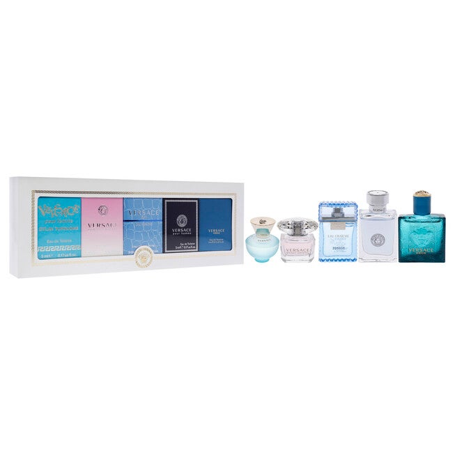 Versace Miniatures Collection by Versace for Unisex - 5 Pc Mini Gift Set 0.17oz, NA, alternate image number null