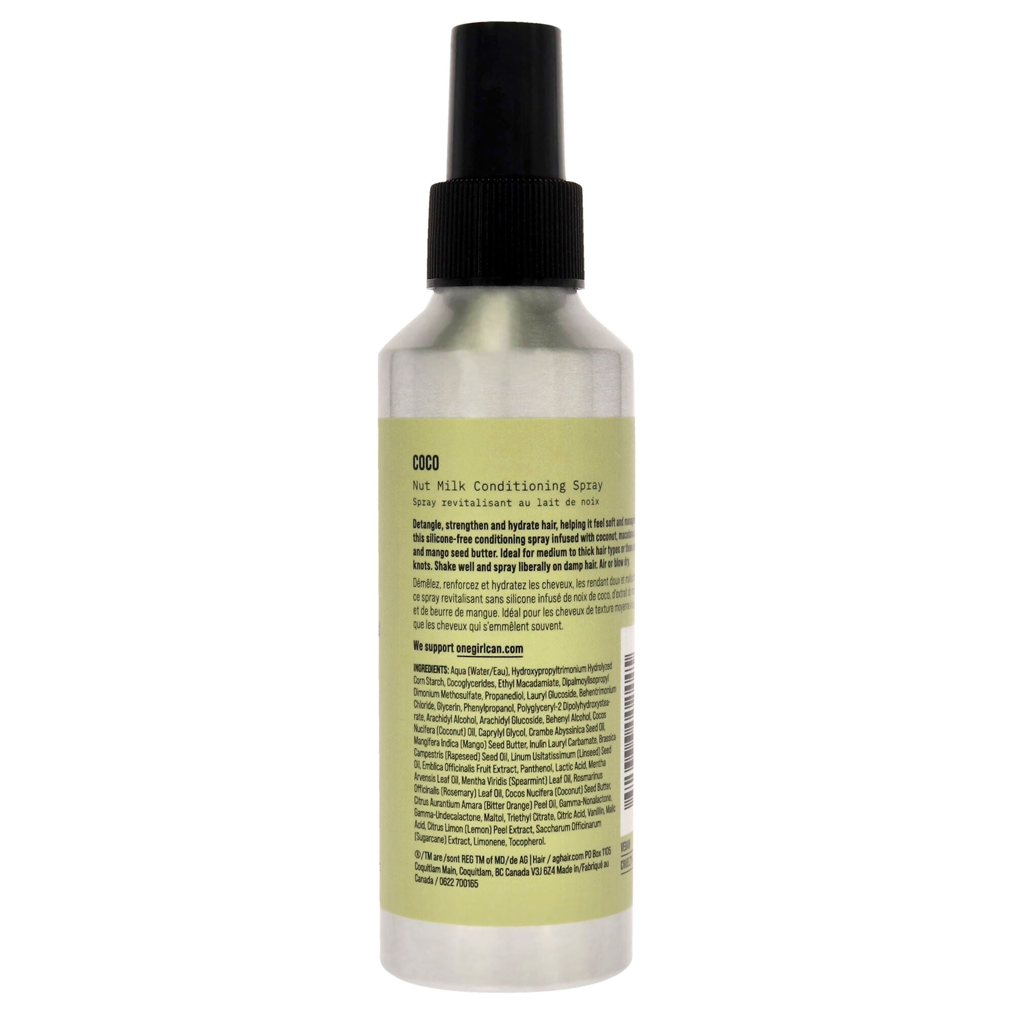 Coco Nut Milk Conditioning Spray by AG Hair Cosmetics for Unisex - 5 oz Spray, See Description, alternate image number 2