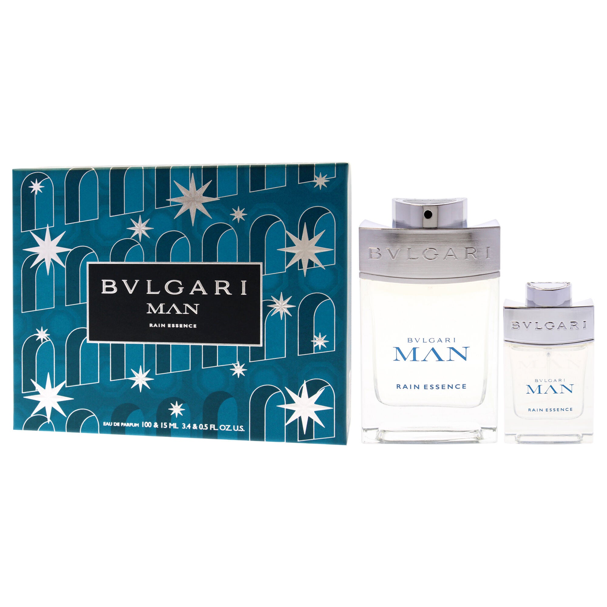 Bvlgari Man Rain Essence by Bvlgari for Men - 2 Pc Gift Set 3.3oz EDP Spray, 0.5oz EDP Spray, Clear, alternate image number 3