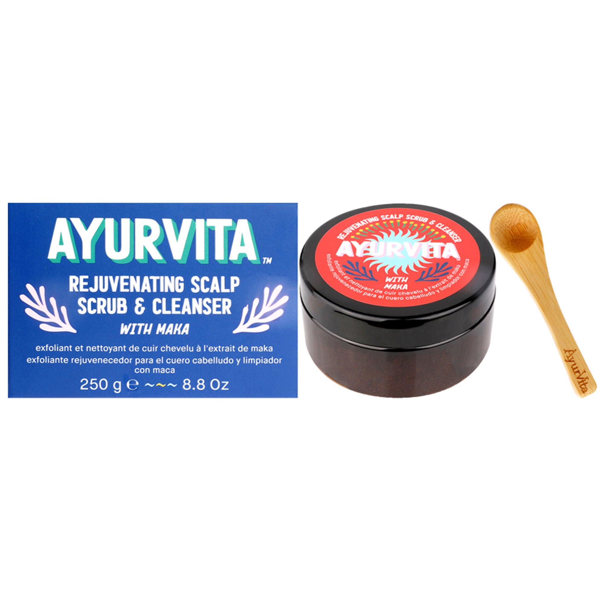 Neem and Reetha Ultra Nourishing Maka restorative Hair Scalp Kit by AyurVita for Unisex - 4 Pc Kit, See Description, alternate image number 3