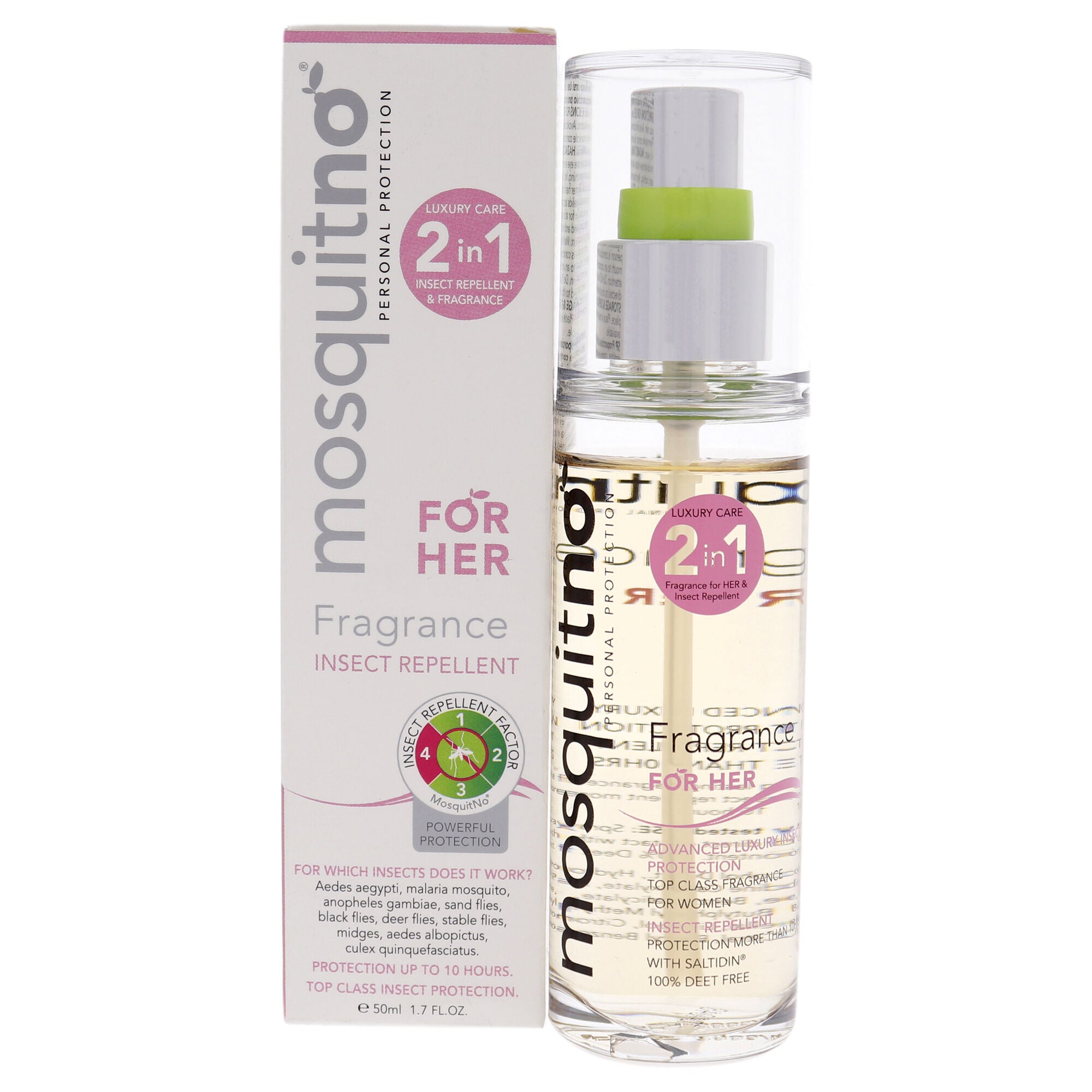 Mosquitno Fragrance Her by Mosquitno for Women - 1.7 oz Body Spray, See Description, hi-res image number 0