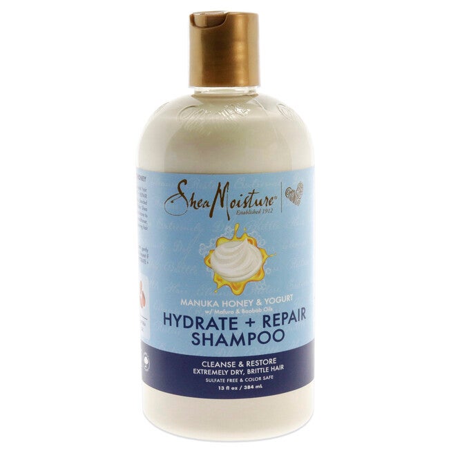 Manuka Honey and Yogurt Hydrate Plus Repair Shampoo by Shea Moisture for Unisex - 13 oz Shampoo, NA, hi-res image number null