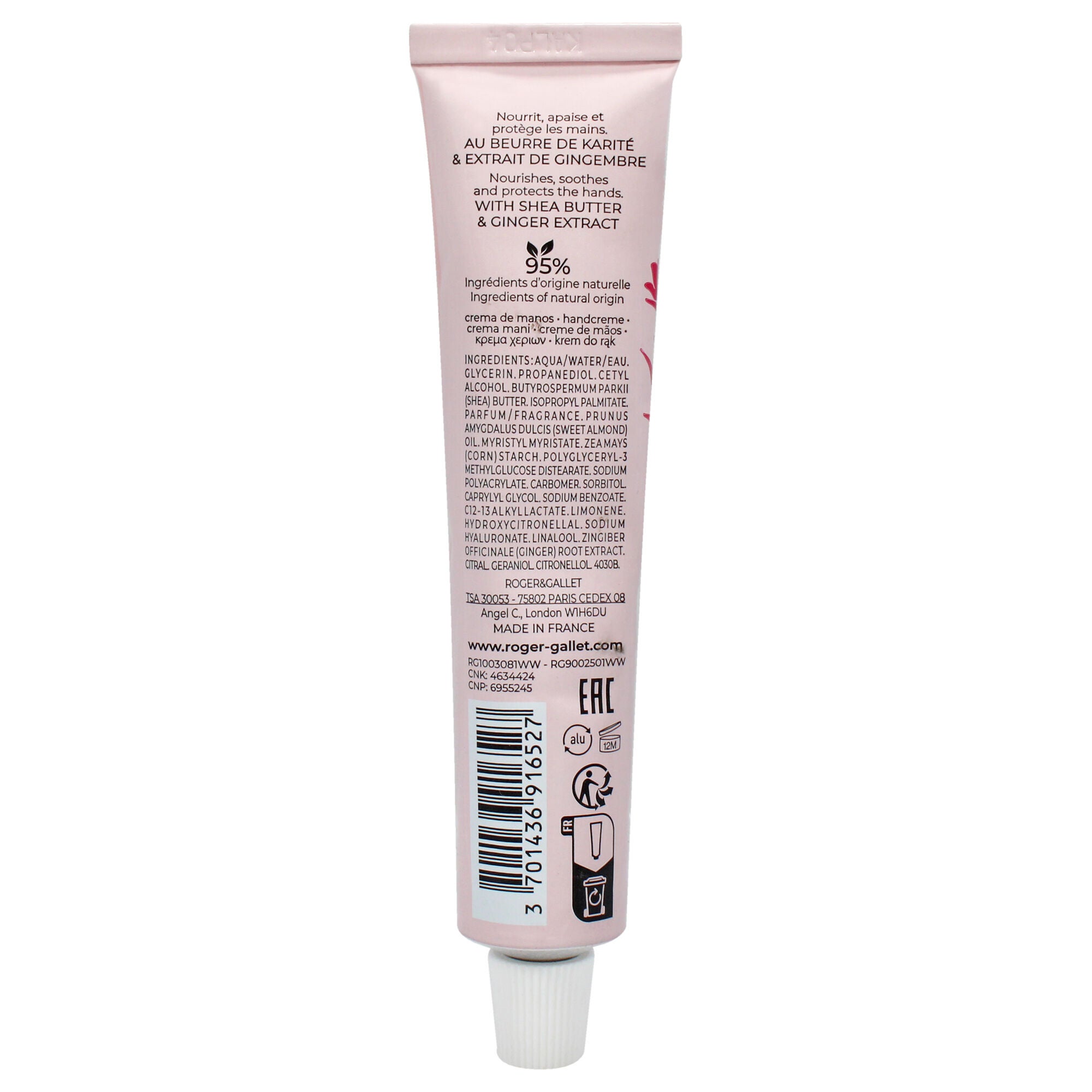 Hand Cream - Red Ginger by Roger & Gallet for Unisex - 1 oz Cream, , alternate image number 3