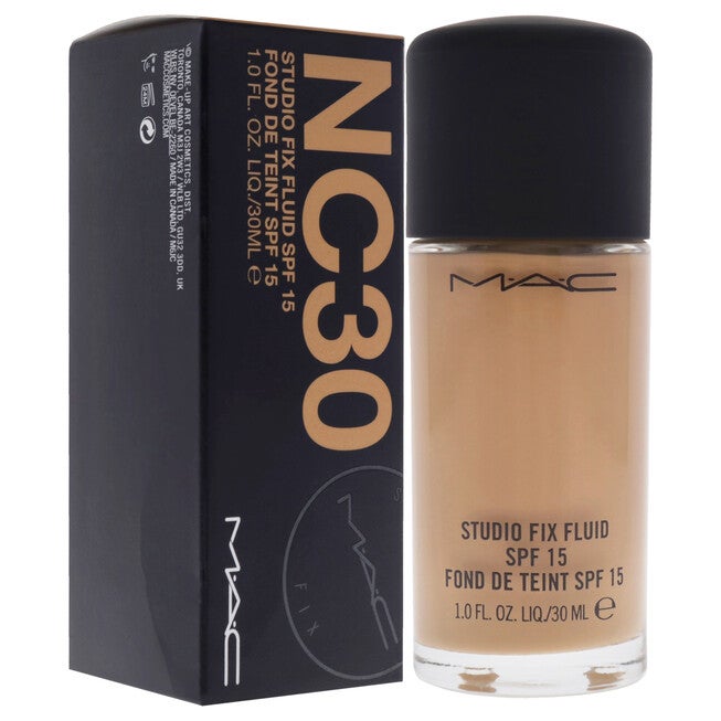 Studio Fix Fluid SPF 15 - NC30 by MAC for Women - 1 oz Foundation, NA, alternate image number null