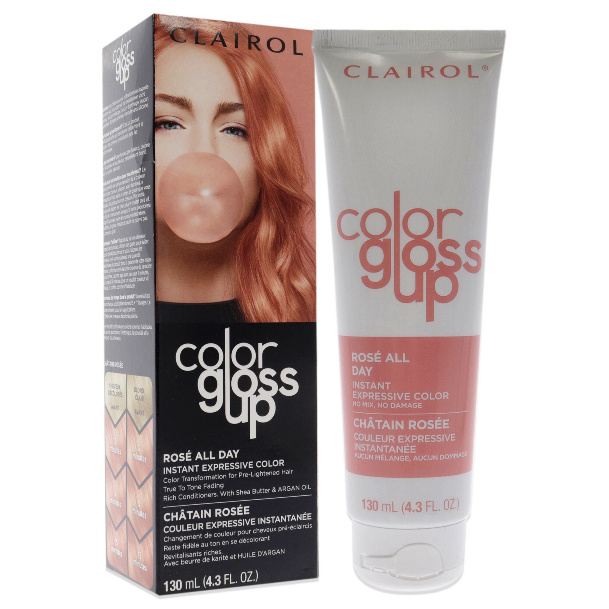 Color Gloss Up - Rose All Day by Clairol for Unisex - 4.3 oz Hair Color, See Description, alternate image number 2