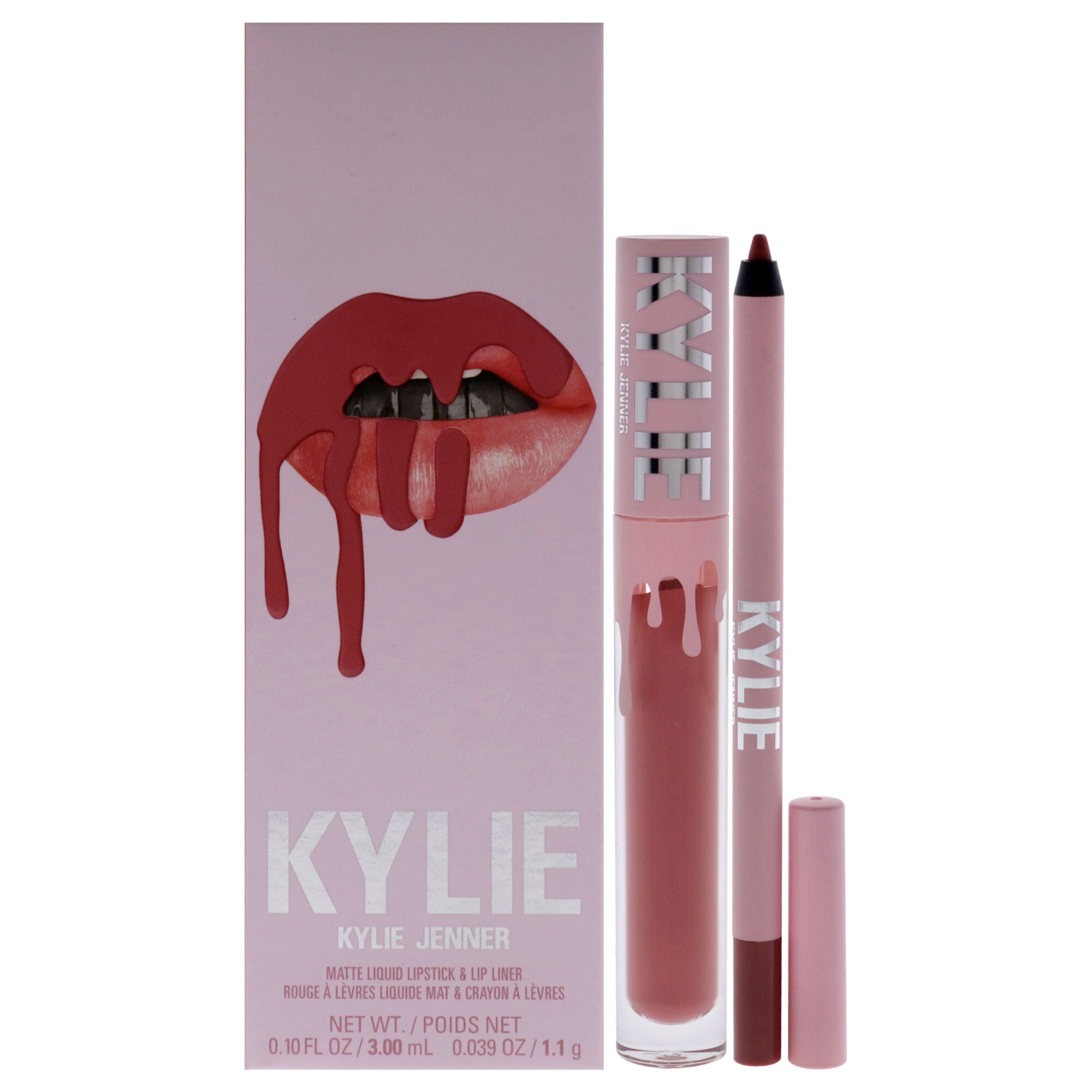 Matte Lip Kit - 704 Sweater Weather by Kylie Cosmetics for Women - 2 Pc 0.10oz Matte Liquid Lipstick, 0.039oz Lip Liner, See Description, hi-res image number 0