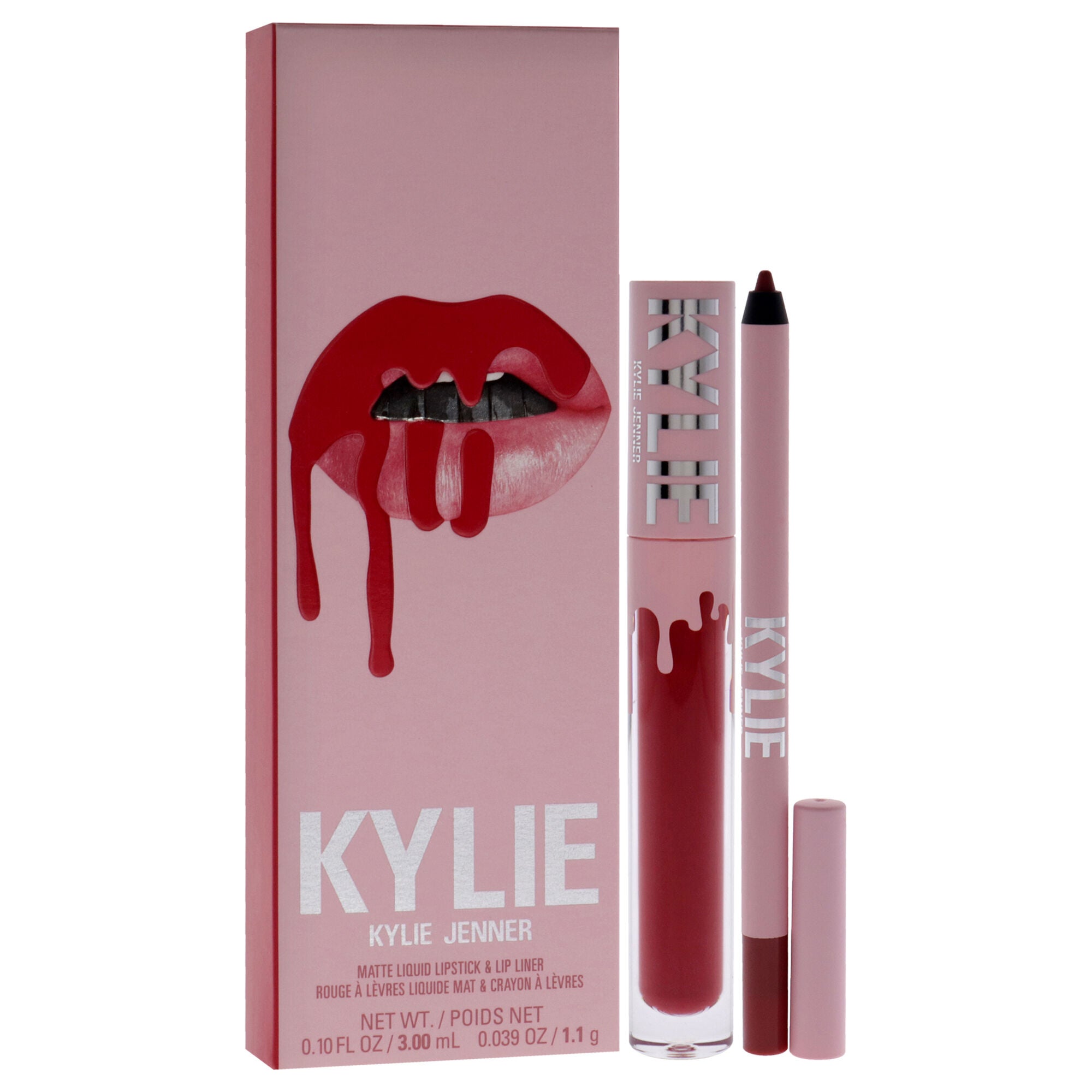 Matte Lip Kit - 401 Victoria by Kylie Cosmetics for Women - 2 Pc 0.10oz Matte Liquid Lipstick, 0.039oz Lip Liner, , alternate image number 7