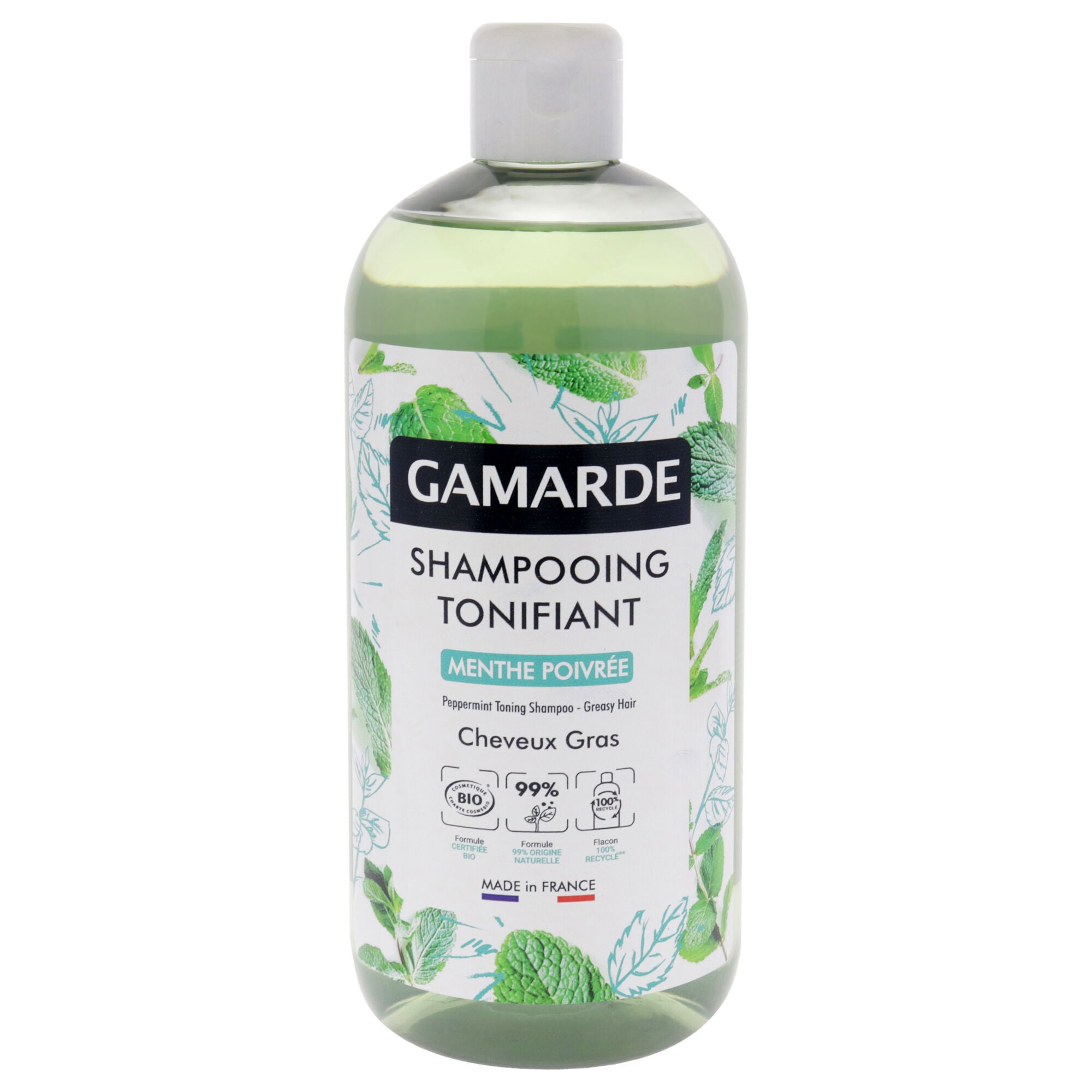 Perppermint Toning Shampoo - Greasy Hair by Gamarde for Unisex - 16.9 oz Shampoo, See Description, hi-res image number 0