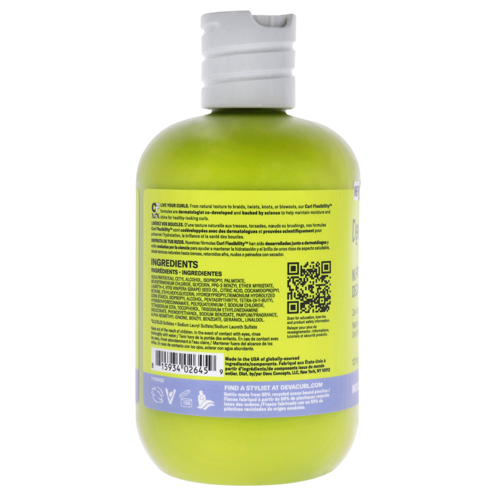 No-Poo Decadence by DevaCurl for Unisex - 12 oz Cleanser, See Description, alternate image number 2