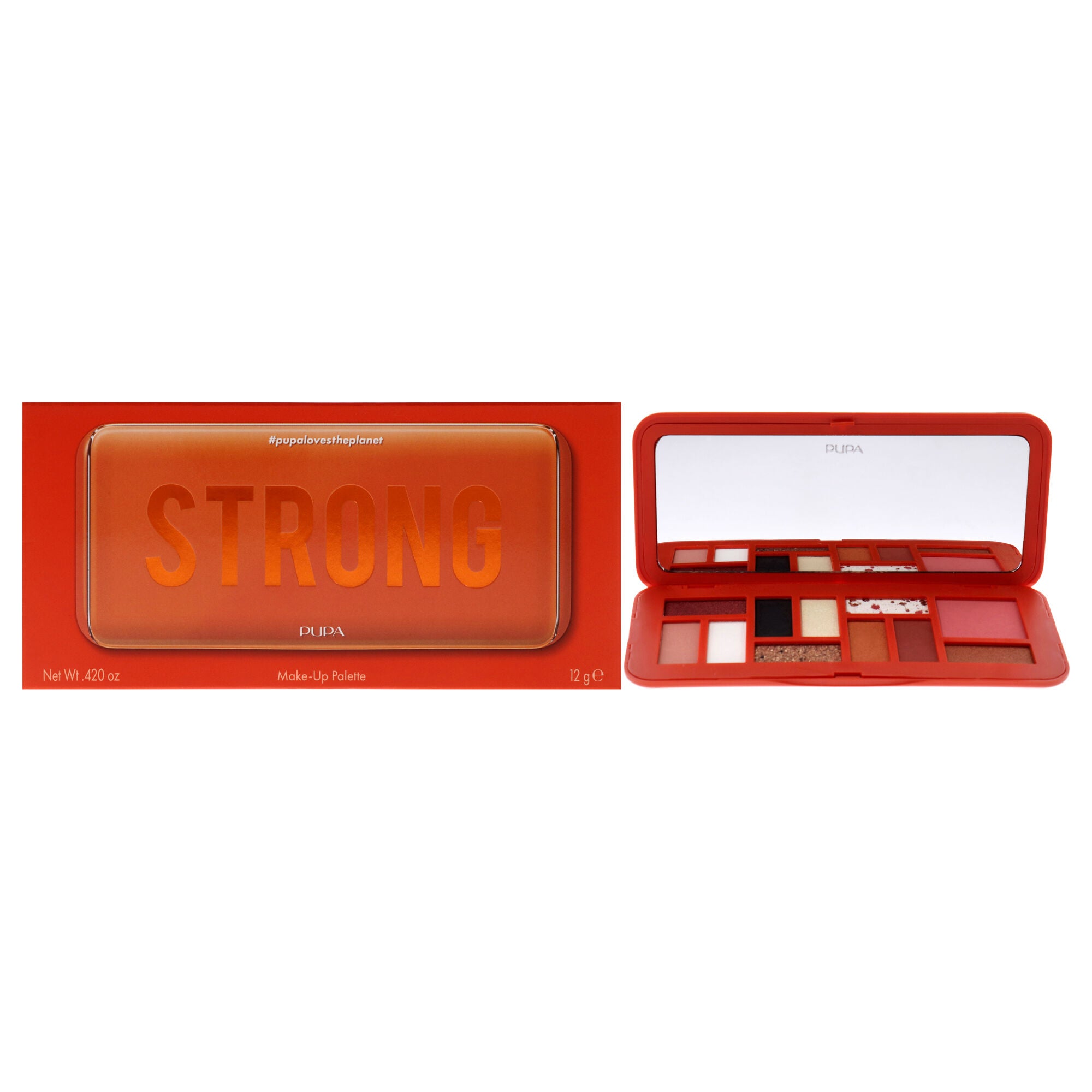 Make-Up Palette - 004 Strong by Pupa Milano for Women - 0.420 oz Makeup, See Description, hi-res image number 0
