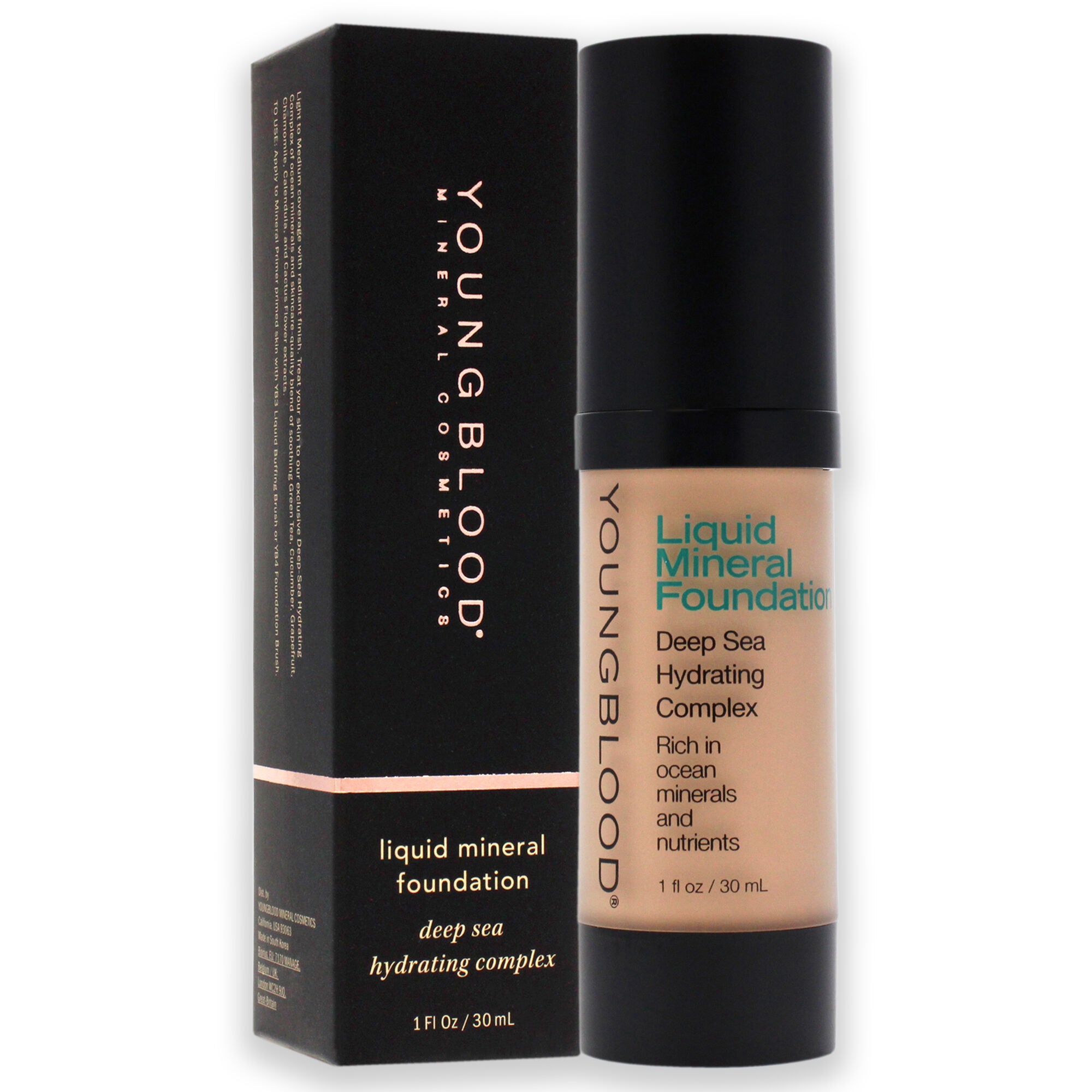 Liquid Mineral Foundation - Bisque by Youngblood for Women - 1 oz Foundation, See Description, alternate image number 1