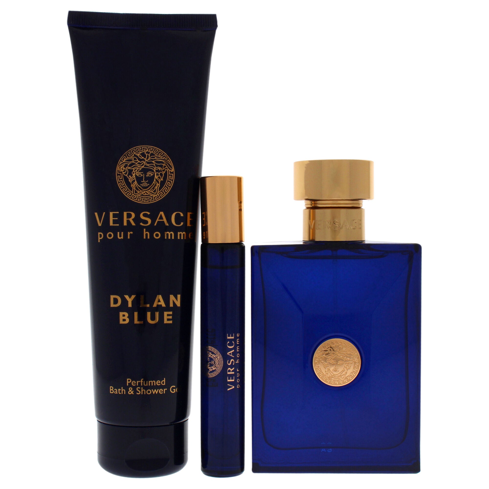 Dylan Blue by Versace for Men - 3 Pc Gift Set 3.4oz EDT Spray, 0.3oz EDT Spray, 5.0oz Bath and Shower Gel, , alternate image number 5