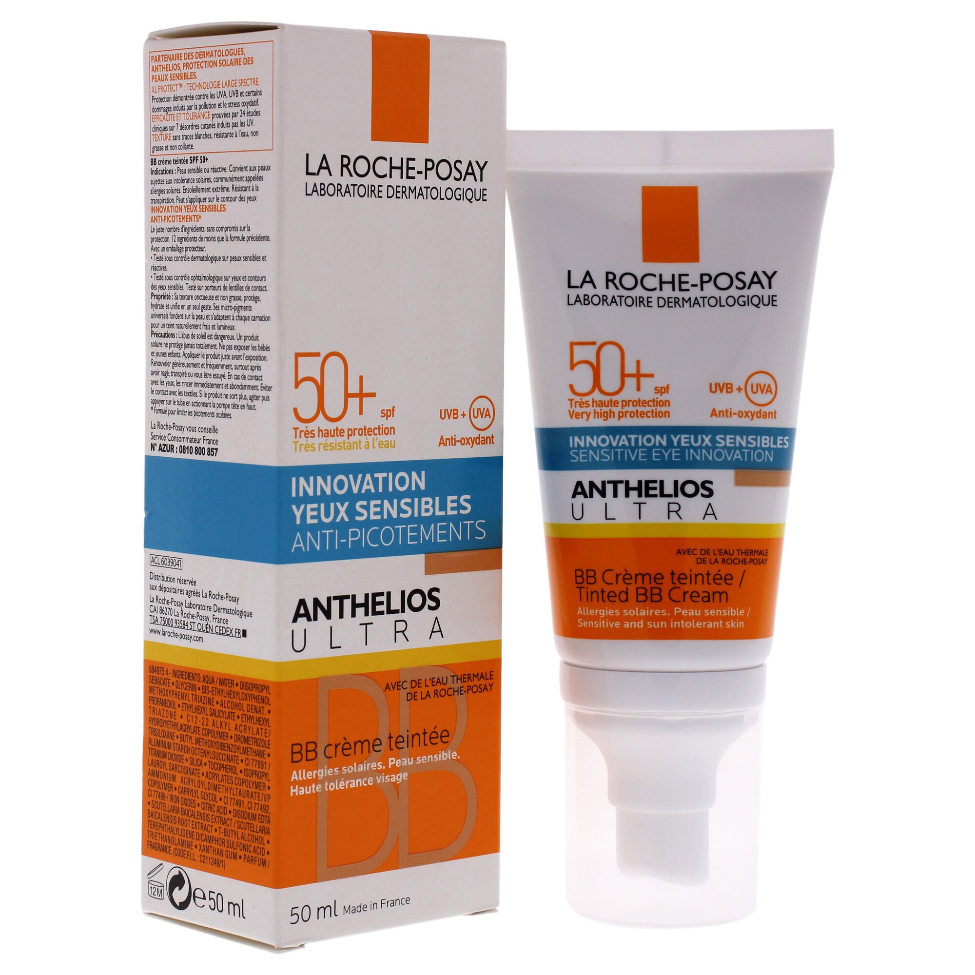 Anthelios Ultra Tinted BB Cream SPF 50 by La Roche-Posay for Unisex - 1.7 oz Makeup, See Description, alternate image number 2