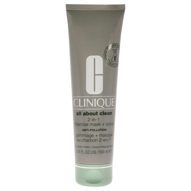 All About Clean 2-In-1 Charcoal Mask Plus Scrub by Clinique for Women - 3.4 oz Scrub, NA, hi-res image number null
