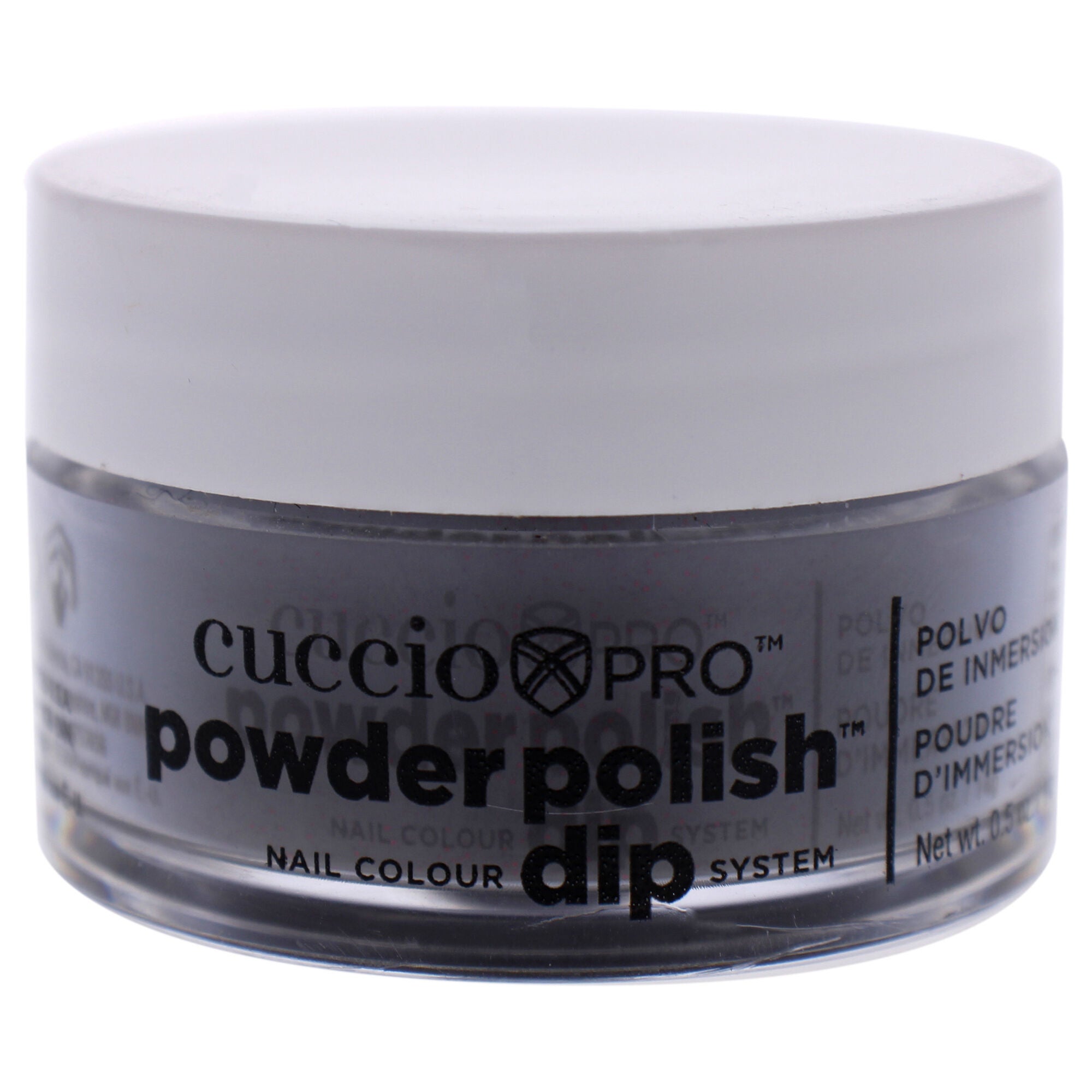 Pro Powder Polish Nail Colour Dip System - Black With Red Glitter by Cuccio Colour for Women - 0.5 oz Nail Powder, See Description, hi-res image number 0