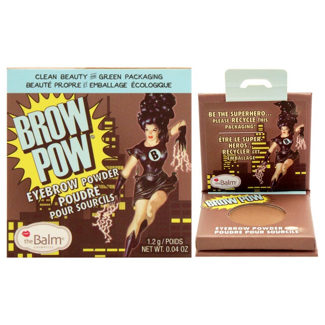 Brow Pow Eyebrow Powder - Light Brown by the Balm for Women - 0.04 oz Eyebrow, NA, hi-res image number null