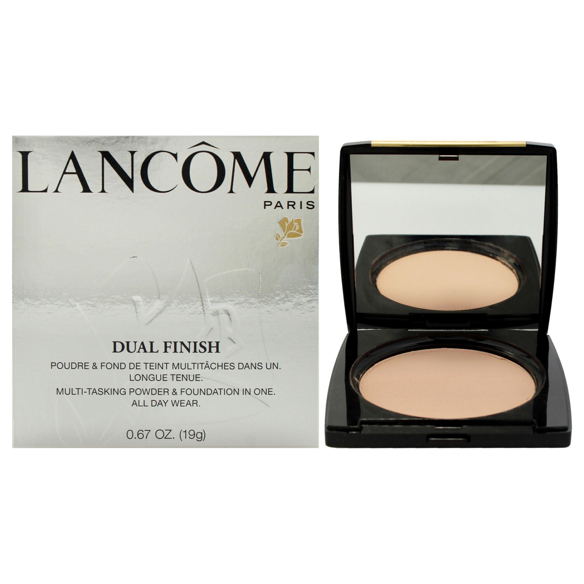 Dual Finish Multi-tasking Longwear Powder and Foundation - Bisque II by Lancome for Women - 0.67 oz Makeup, See Description, hi-res image number 0