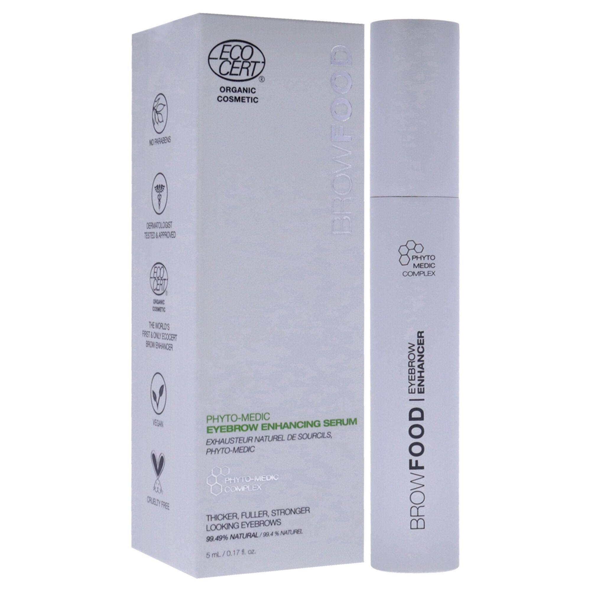 BrowFood Phyto-Medic Eyebrow Enhancer by LashFood for Women - 0.17 oz Eyebrow, See Description, alternate image number 1