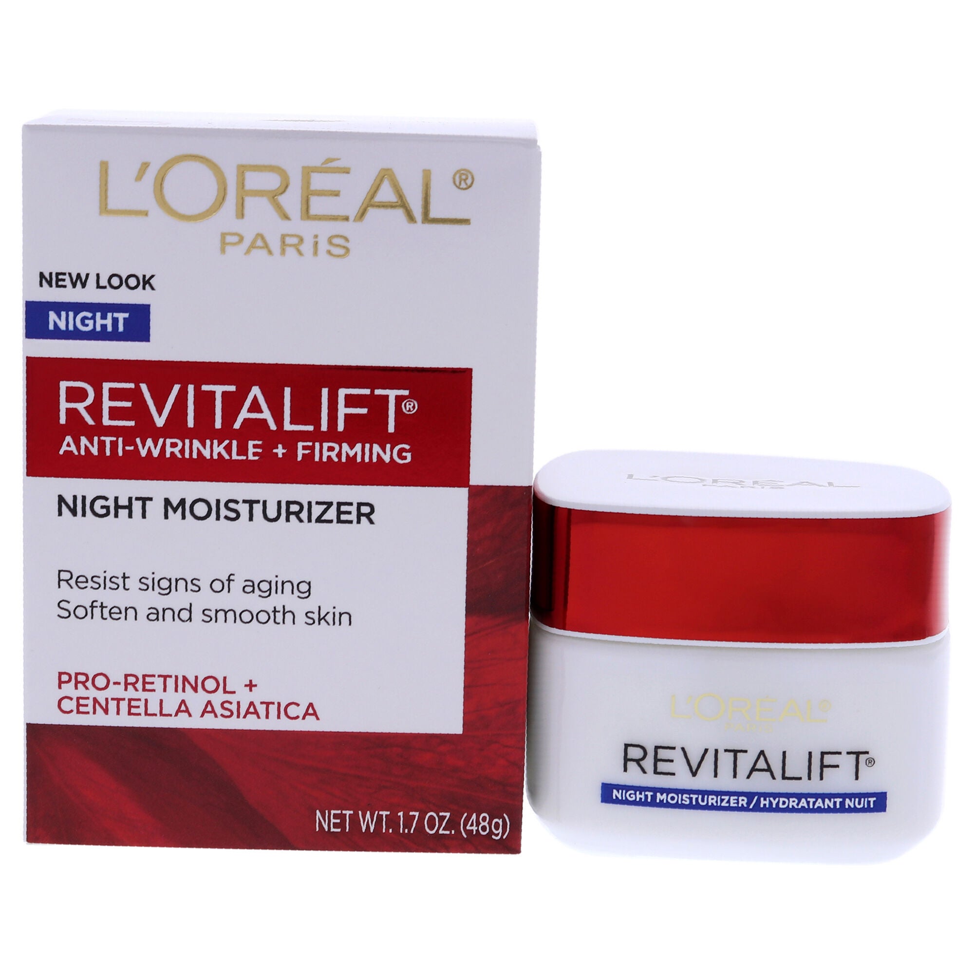 Revitalift Anti-Wrinkle and Firming Night Moisturizer by LOreal Professional for Unisex - 1.7 oz Moisturizer, See Description, hi-res image number 0