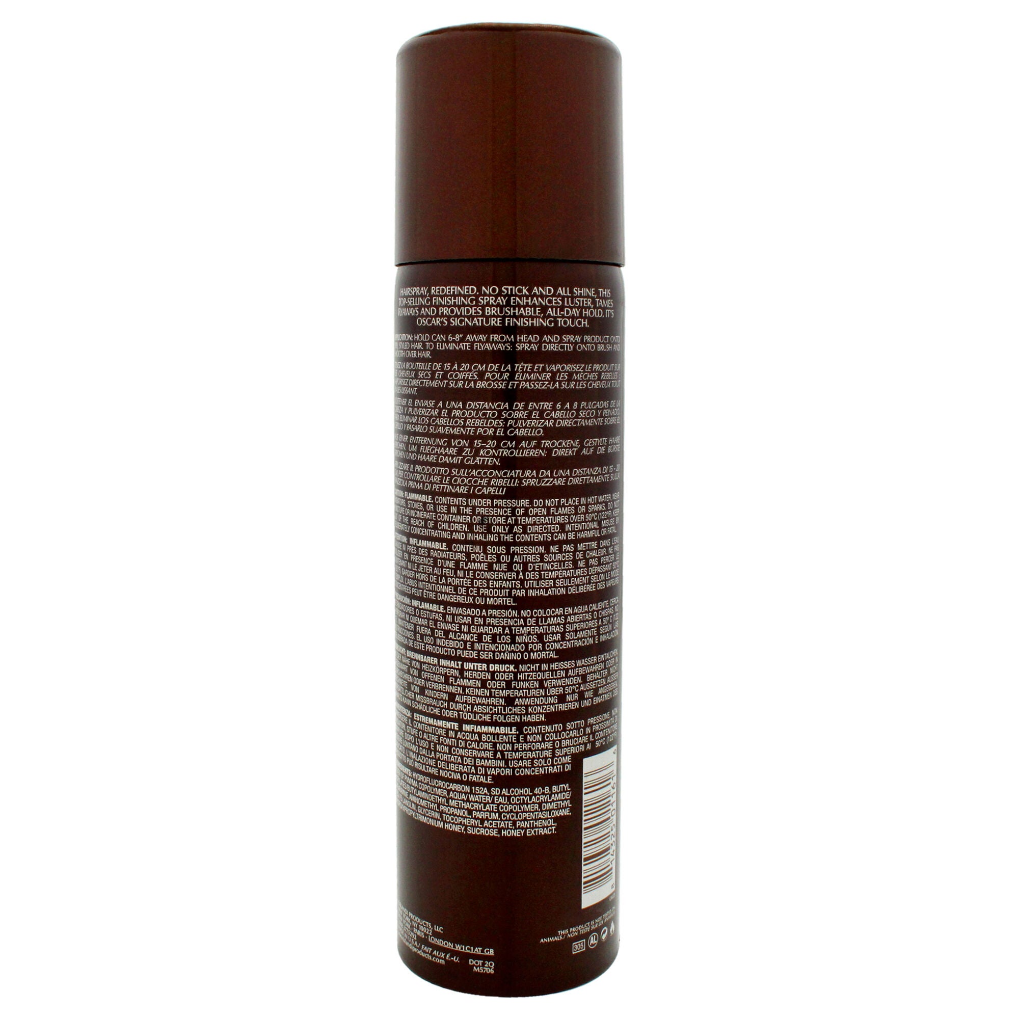 Lacca Medium Hold by Oscar Blandi for Unisex - 7 oz Hair Spray, See Description, alternate image number 1