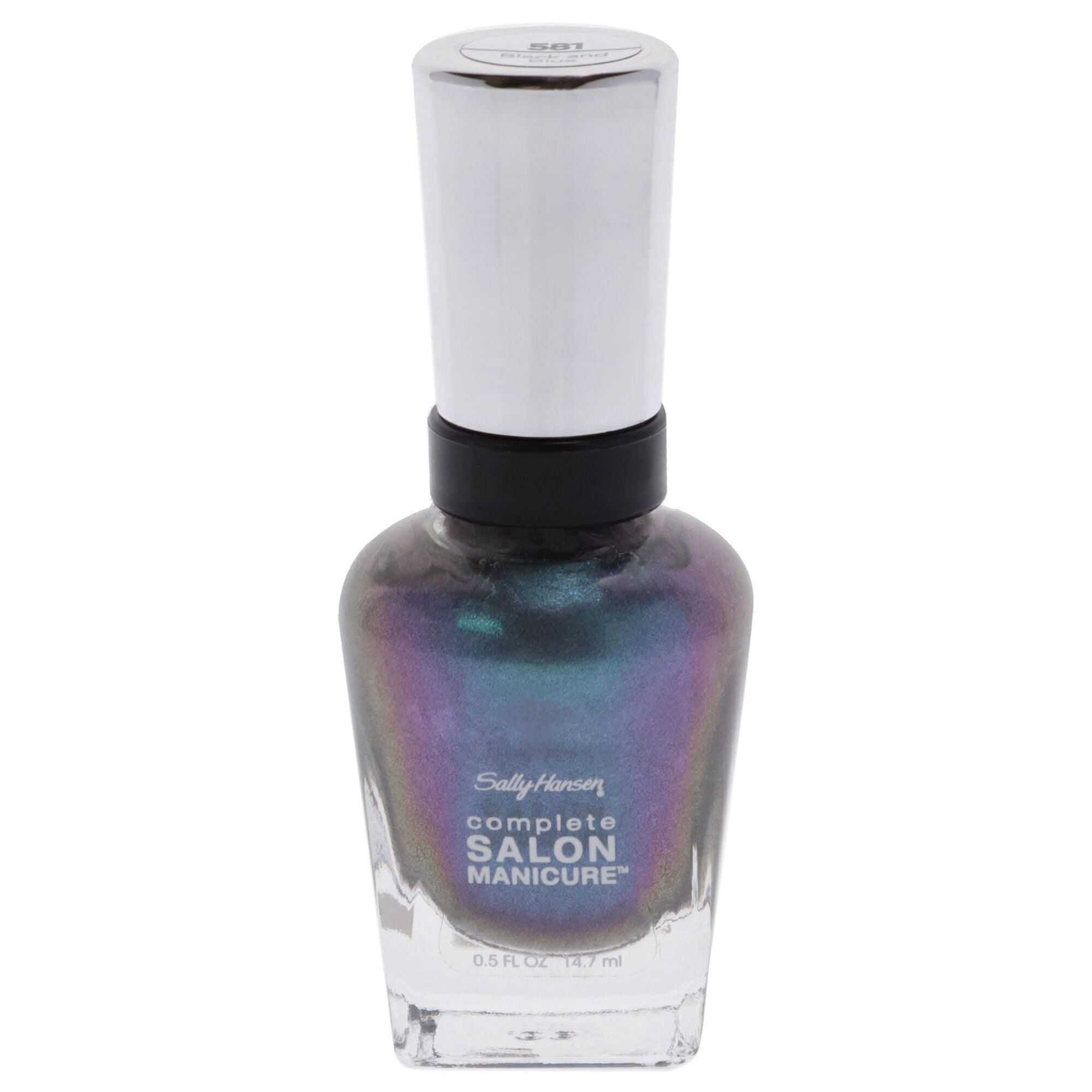 Complete Salon Manicure - 581 Black and Blue by Sally Hansen for Women - 0.5 oz Nail Polish, See Description, hi-res image number 0