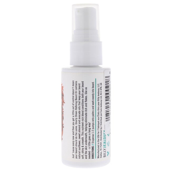 Gnarly Sheen Beard Oil by Billy Jealousy for Men - 2 oz Oil, NA, alternate image number null
