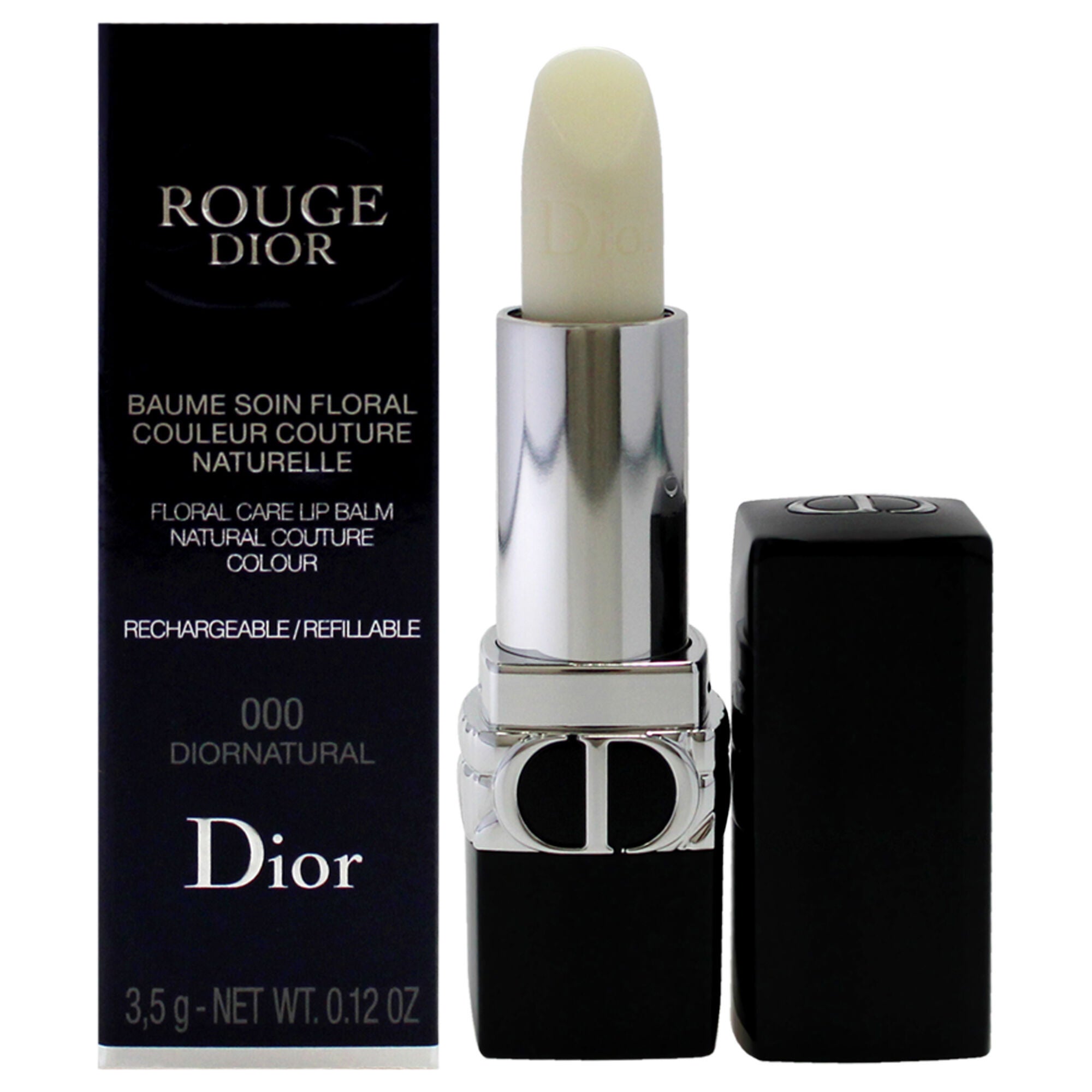 Rouge Dior Floral Care Lip Balm Satin - 000 Diornatural by Christian Dior for Women - 0.12 oz Lip Balm (Refillable), See Description, hi-res image number 0