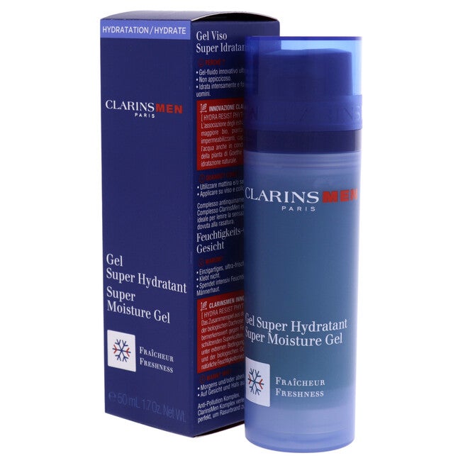 Men Super Moisture Gel by Clarins for Men - 1.7 oz Gel, NA, alternate image number null