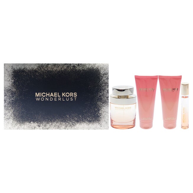 Wonderlust by Michael Kors for Women - 4 Pc Gift Set 3.4oz EDP Spray, 3.4oz Body Lotion, 3.4oz Shower Gel, 0.33 oz EDP Spray, NA, hi-res image number null