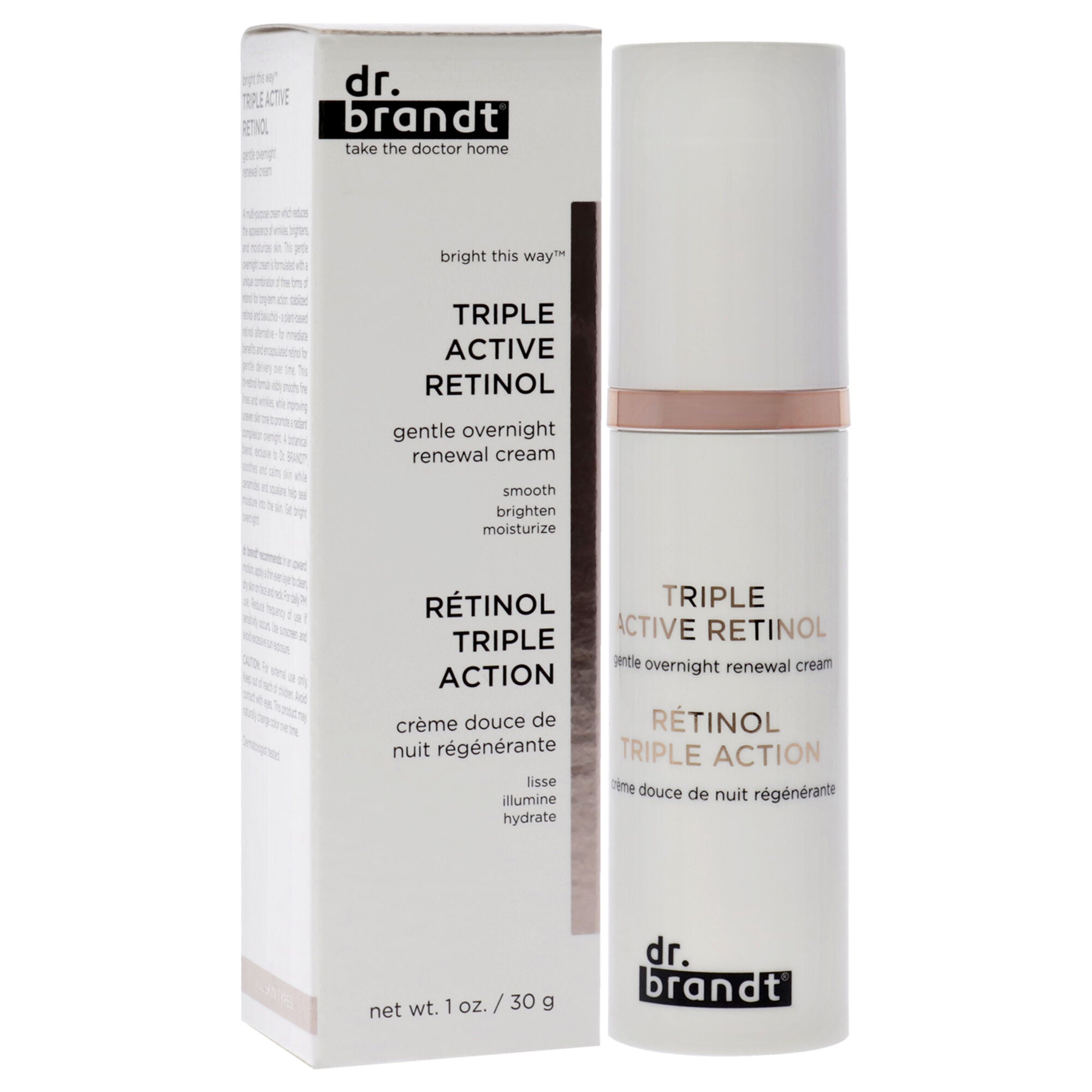 Triple Active Retinol Gentle Overnight Renewal Cream by Dr. Brandt for Women - 1 oz Cream, , alternate image number 6