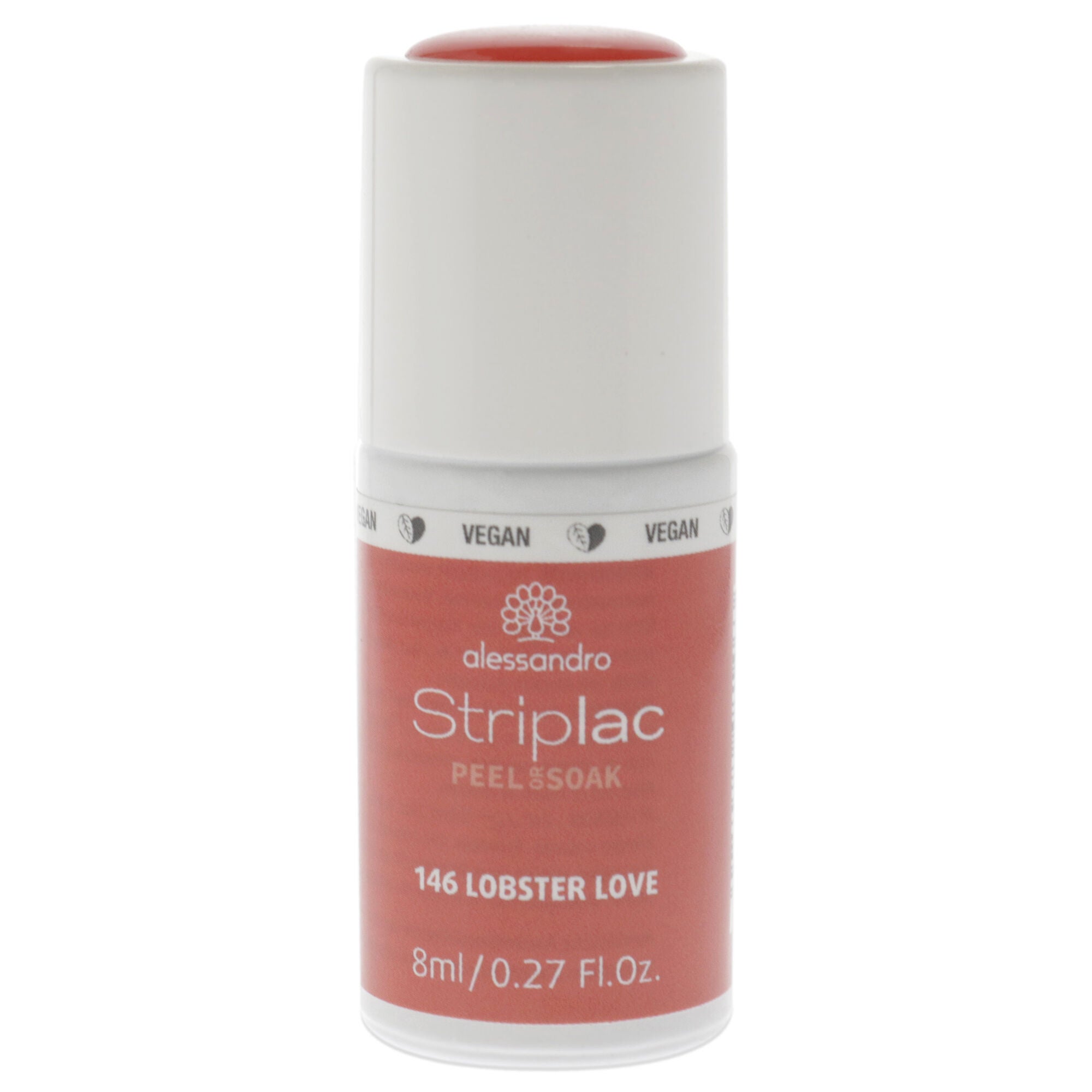 Striplac Peel or Soak - 146 Lobster Love by Alessandro for Women 0.27 oz Nail Polish, See Description, hi-res image number 0