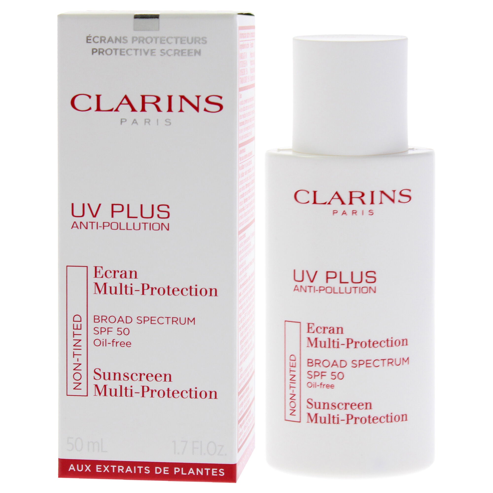 UV Plus Anti-Pollution Multi-Protection SPF 50 by Clarins for Unisex - 1.7 oz Sunscreen, See Description, alternate image number 3