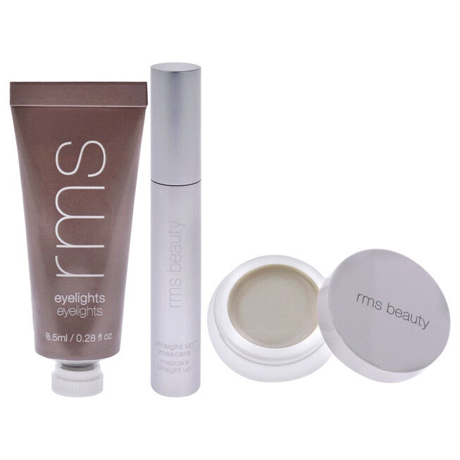 Shine plus Define Collection by RMS Beauty for Women - 3 Pc 0.28oz Eyelights Cream Eye Shadow, 0.17oz Living Luminizer, 0.34oz Mascara, , alternate image number null