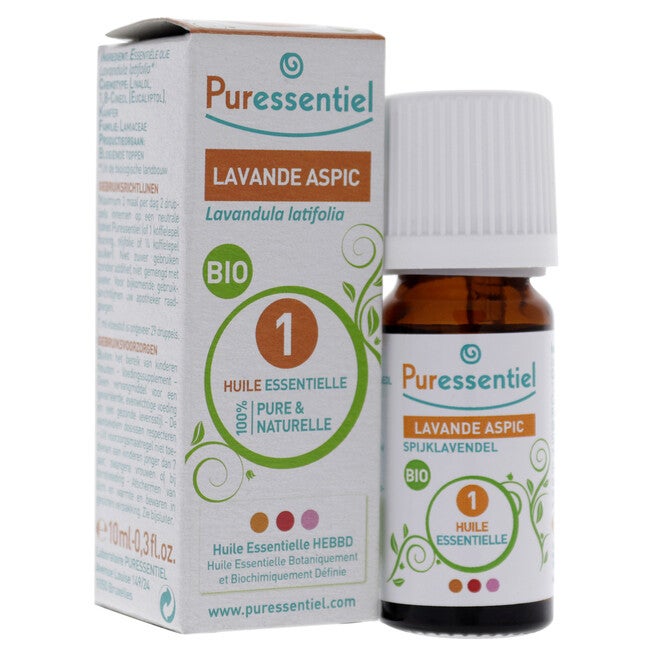 Organic Essential Oil - Spike Lavender by Puressentiel for Unisex - 0.3 oz Oil, NA, alternate image number null