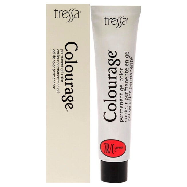 Colourage Permanent Gel Color - 7RC Copper by Tressa for Unisex - 2 oz Hair Color, NA, hi-res image number null