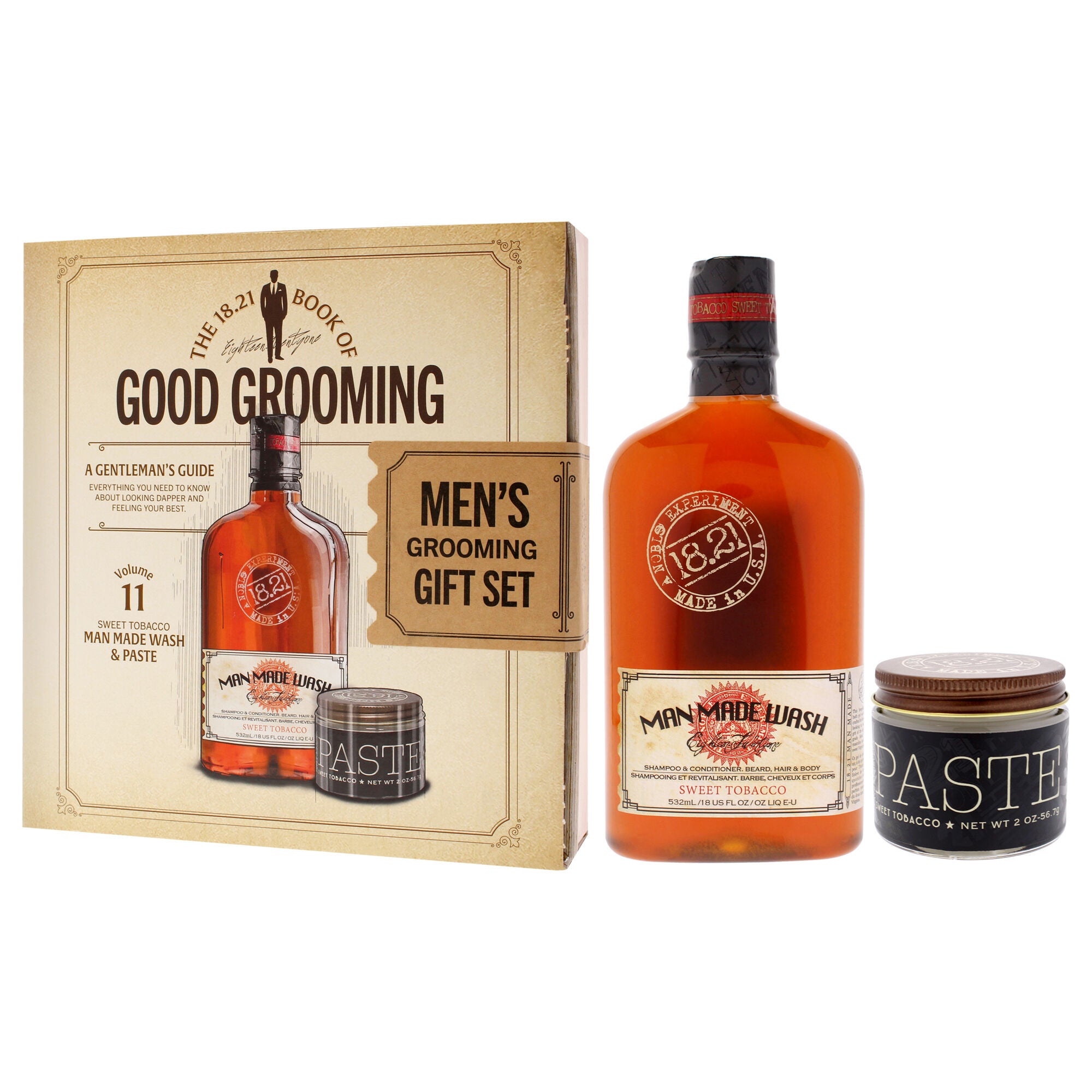 Book of Good Grooming Volume 11 Set - Sweet Tobacco by 18.21 Man Made for Men - 2 Pc, See Description, alternate image number 3