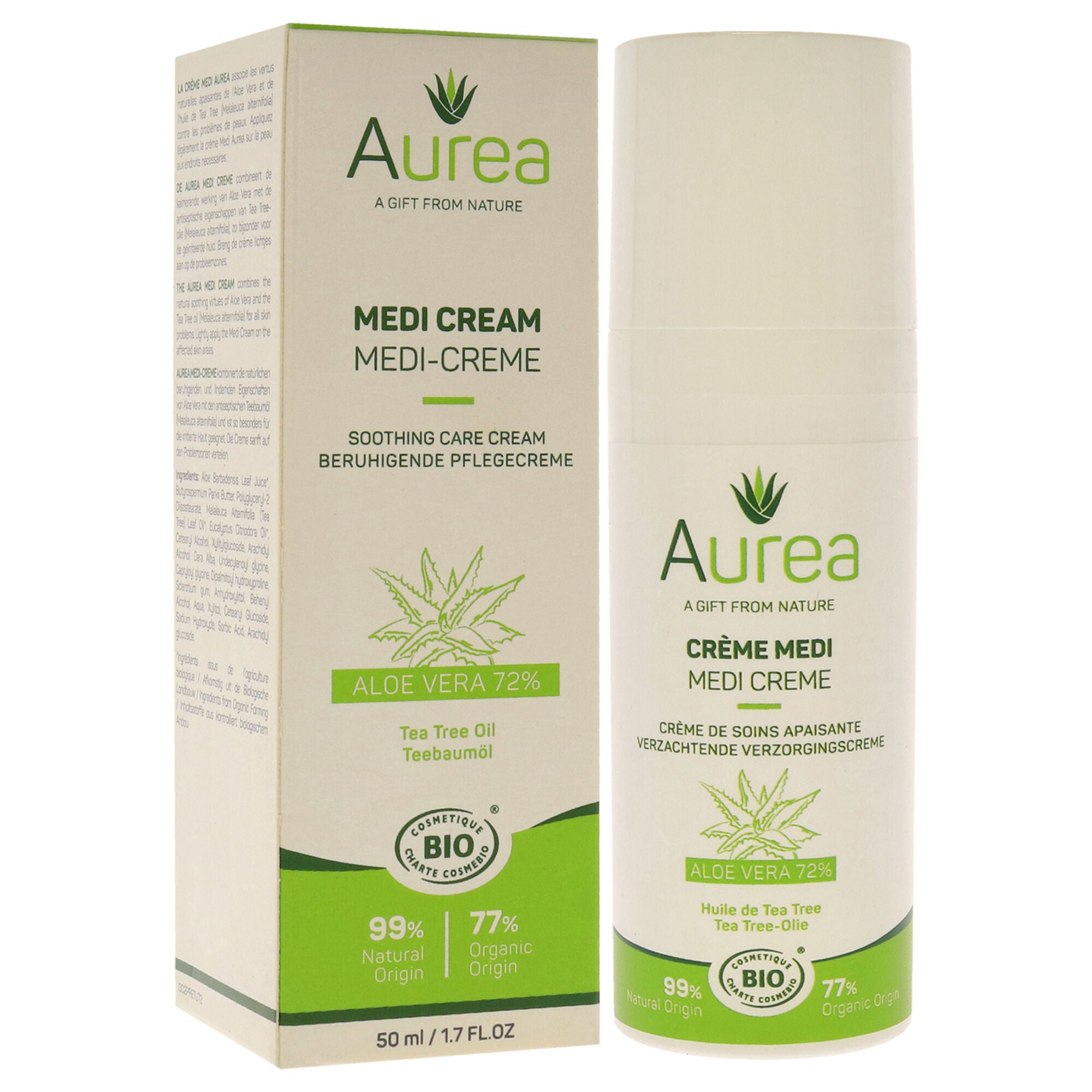 Tea Tree Oil Medi Cream by Aurea for Unisex - 1.7 oz Cream, NA, alternate image number 2