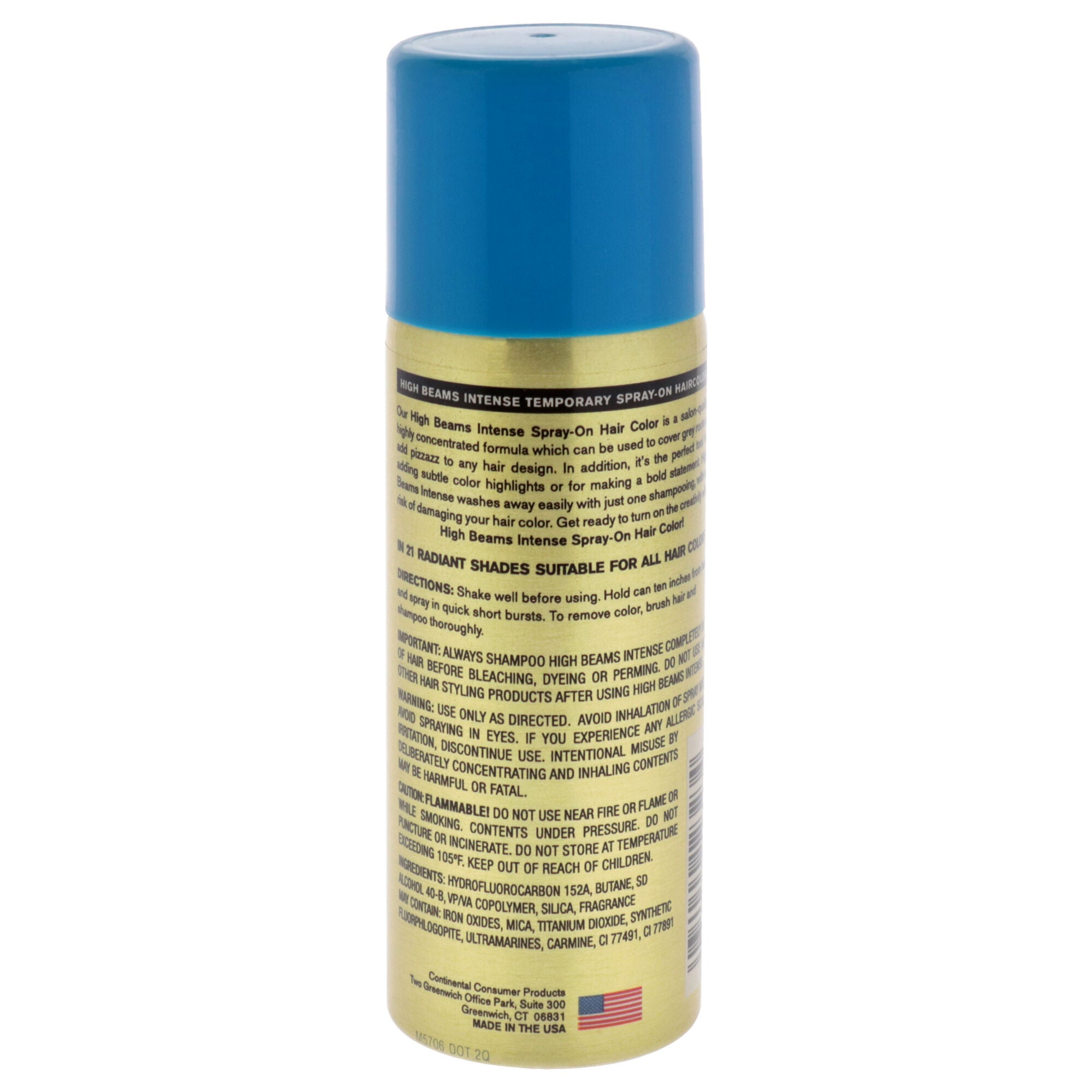 High Beams Intense Temporary Spray - 23 Blue by Salon Grafix for Unisex - 2.7 oz Hair Color, See Description, alternate image number 1