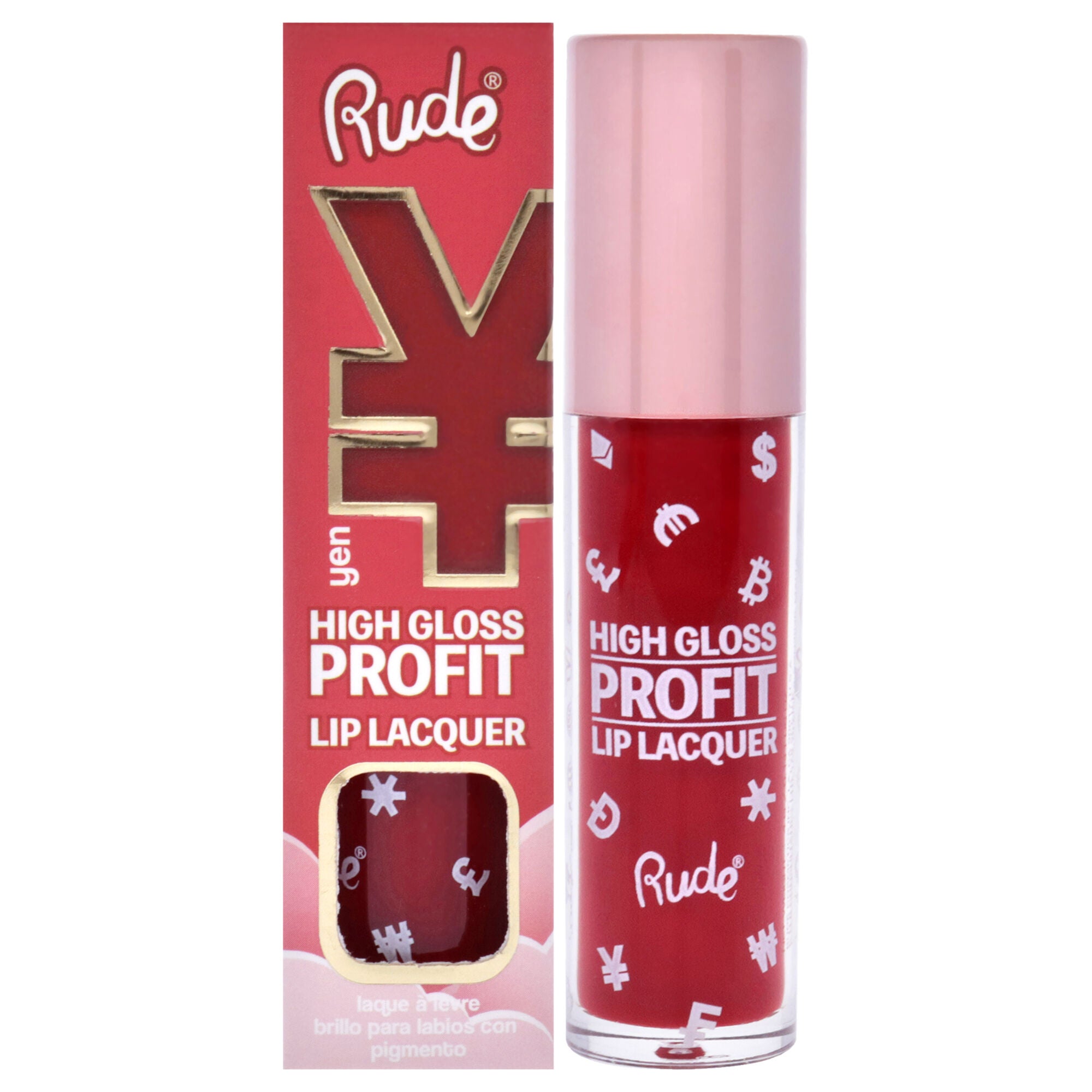 High Gloss Profit Lip Lacquer - Yen by Rude Cosmetics for Women - 0.141 oz Lip Gloss, See Description, hi-res image number 0
