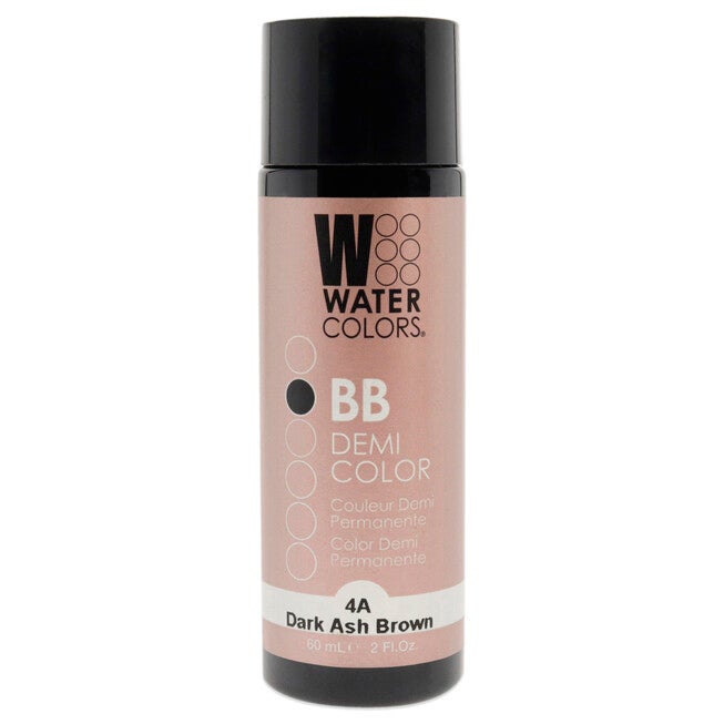 Watercolors BB Demi-Permanent Hair Color - 4A Dark Ash Brown by Tressa for Unisex - 2 oz Hair Color, See Description, hi-res image number null