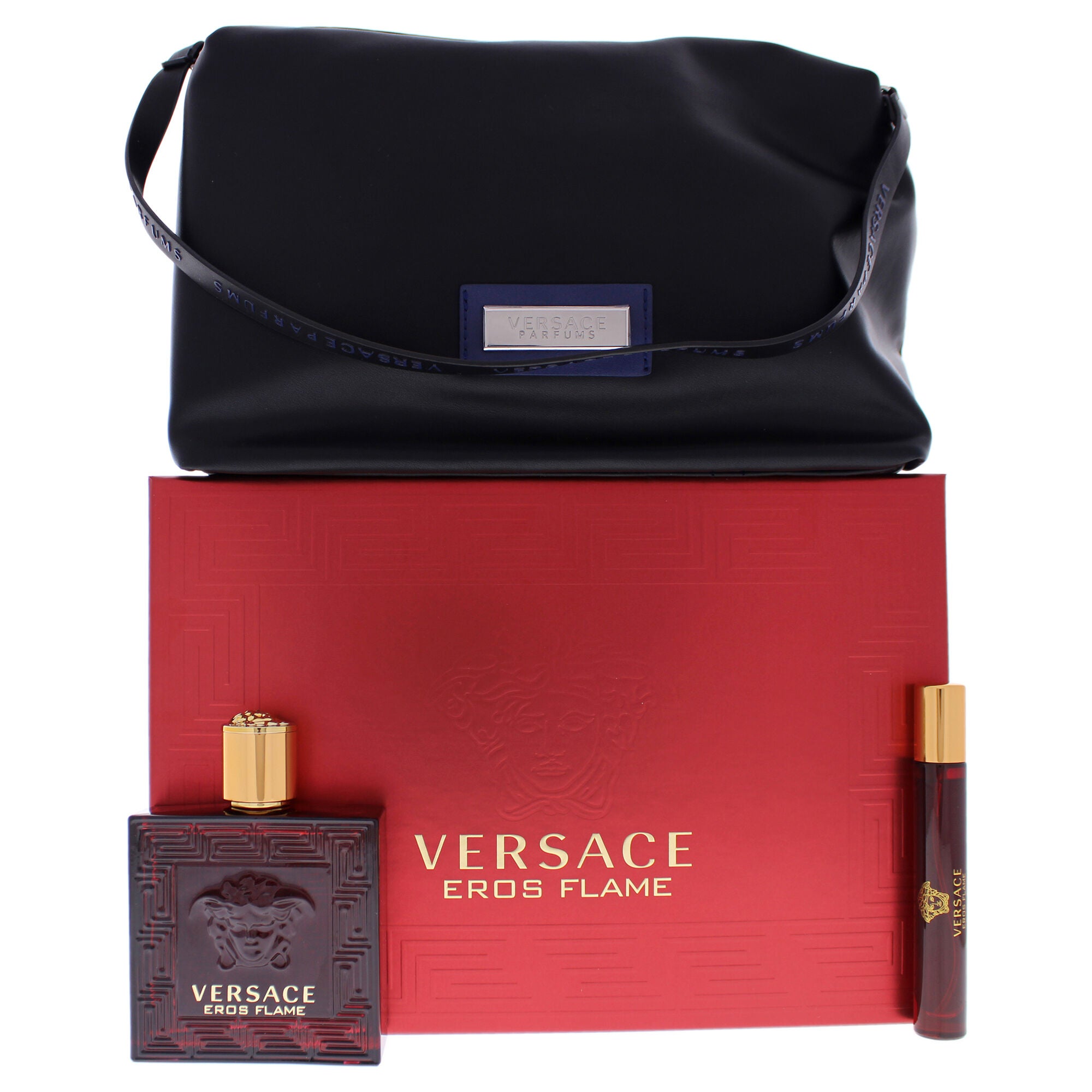 Eros Flame by Versace for Men - 3 Pc Gift Set 3.4oz EDP Spray, 0.3oz EDP Spray, Trousse Man, , alternate image number 5