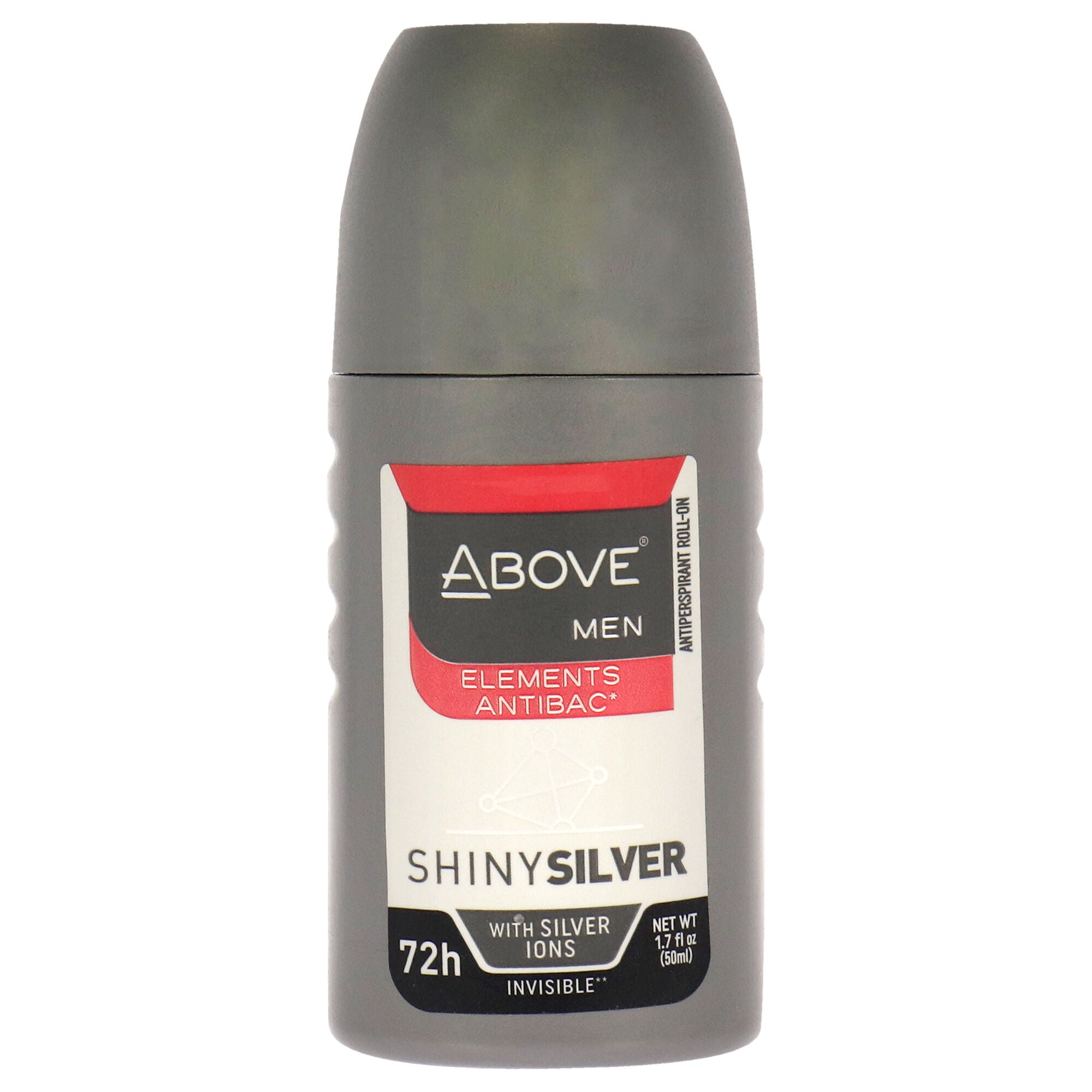 72 Hours Elements Antibac Antiperspirant Deodorant - Shiny Silver by Above for Men - 1.7 oz Deodorant Roll-On, See Description, hi-res image number 0