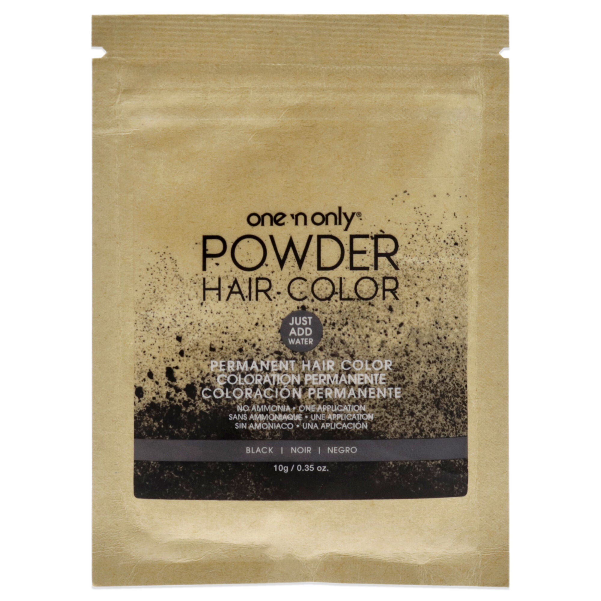 Powder Hair Color - Black by One n Only for Unisex - 0.35 oz Hair Color, See Description, hi-res image number 0