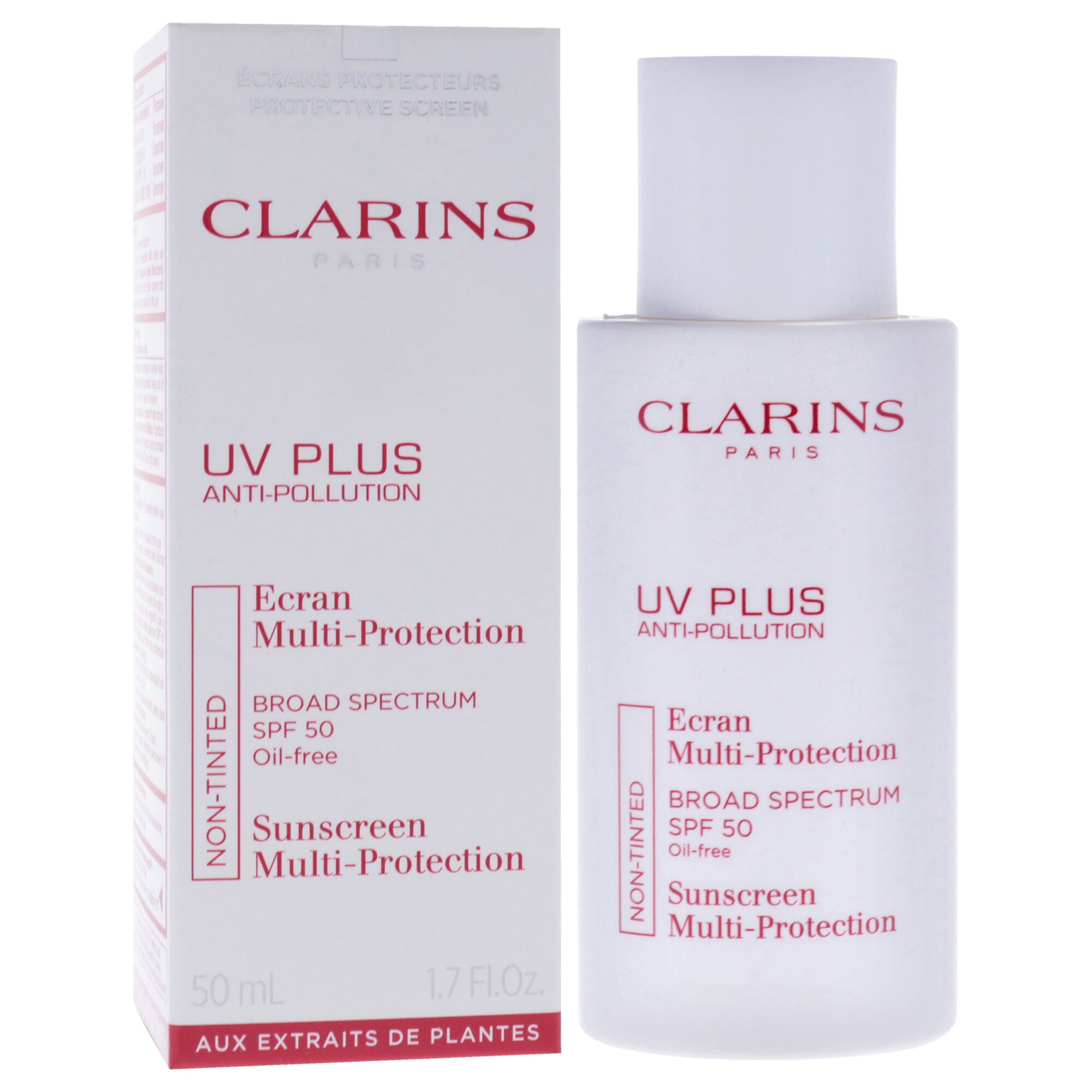 UV Plus Anti-Pollution Multi-Protection SPF 50 by Clarins for Unisex - 1.7 oz Sunscreen, See Description, alternate image number 1
