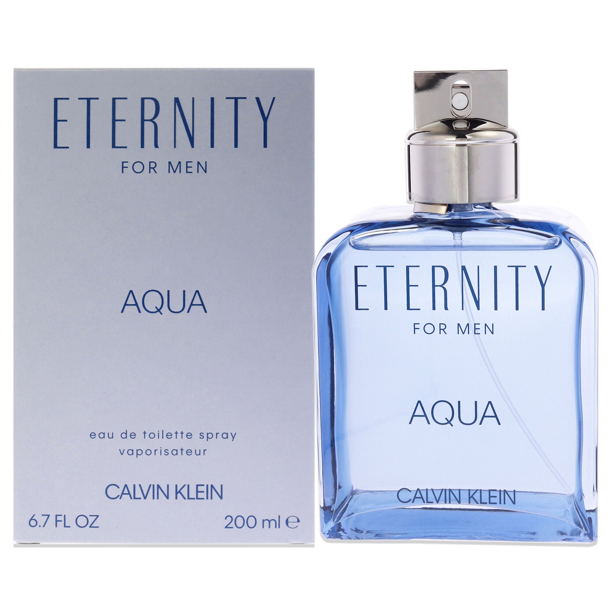 Eternity Aqua by Calvin Klein for Men - 6.7 oz EDT Spray, See Description, hi-res image number 0