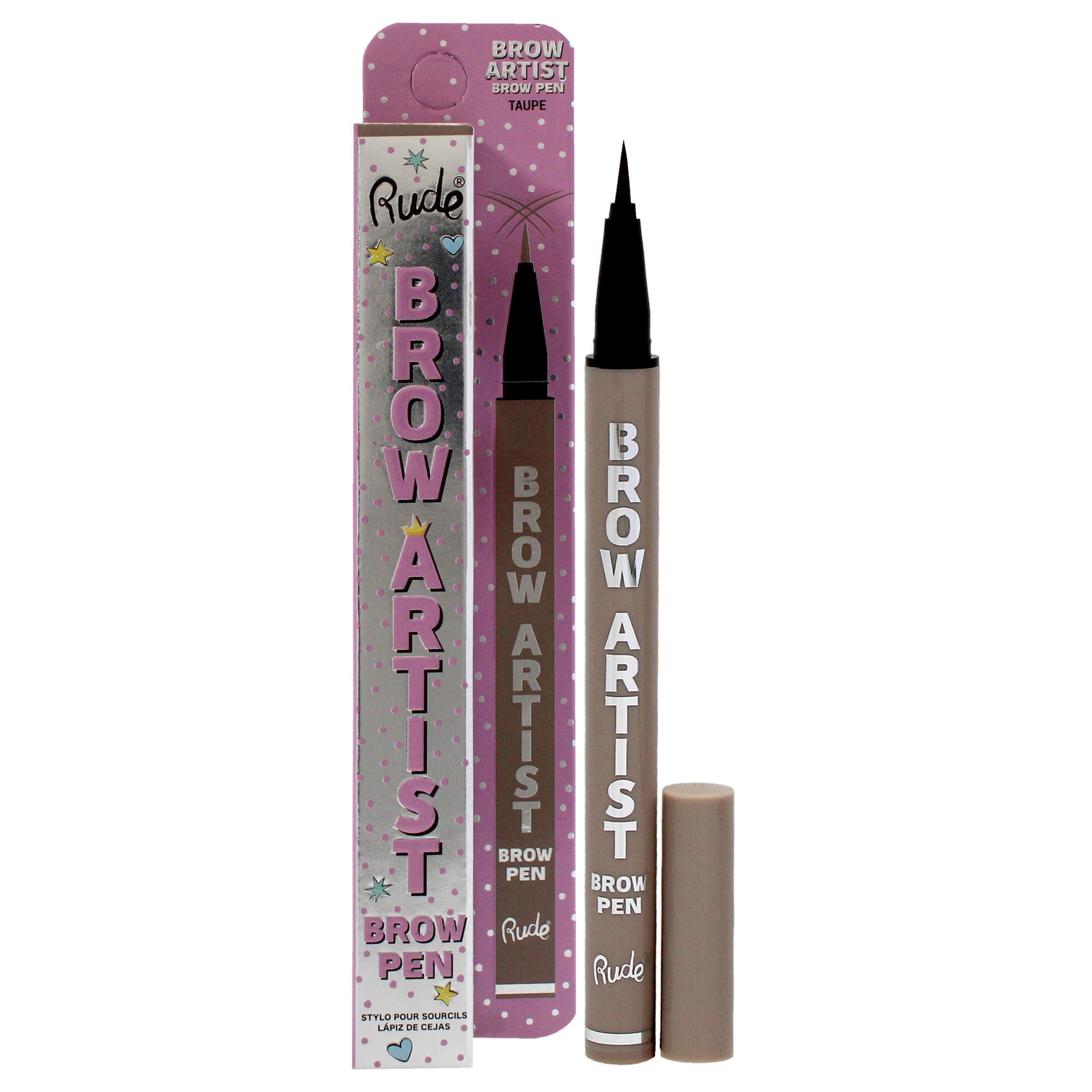 Brow Artist Brow Pen - Taupe by Rude Cosmetics for Women - 0.018 oz Brow Pen, See Description, hi-res image number 0