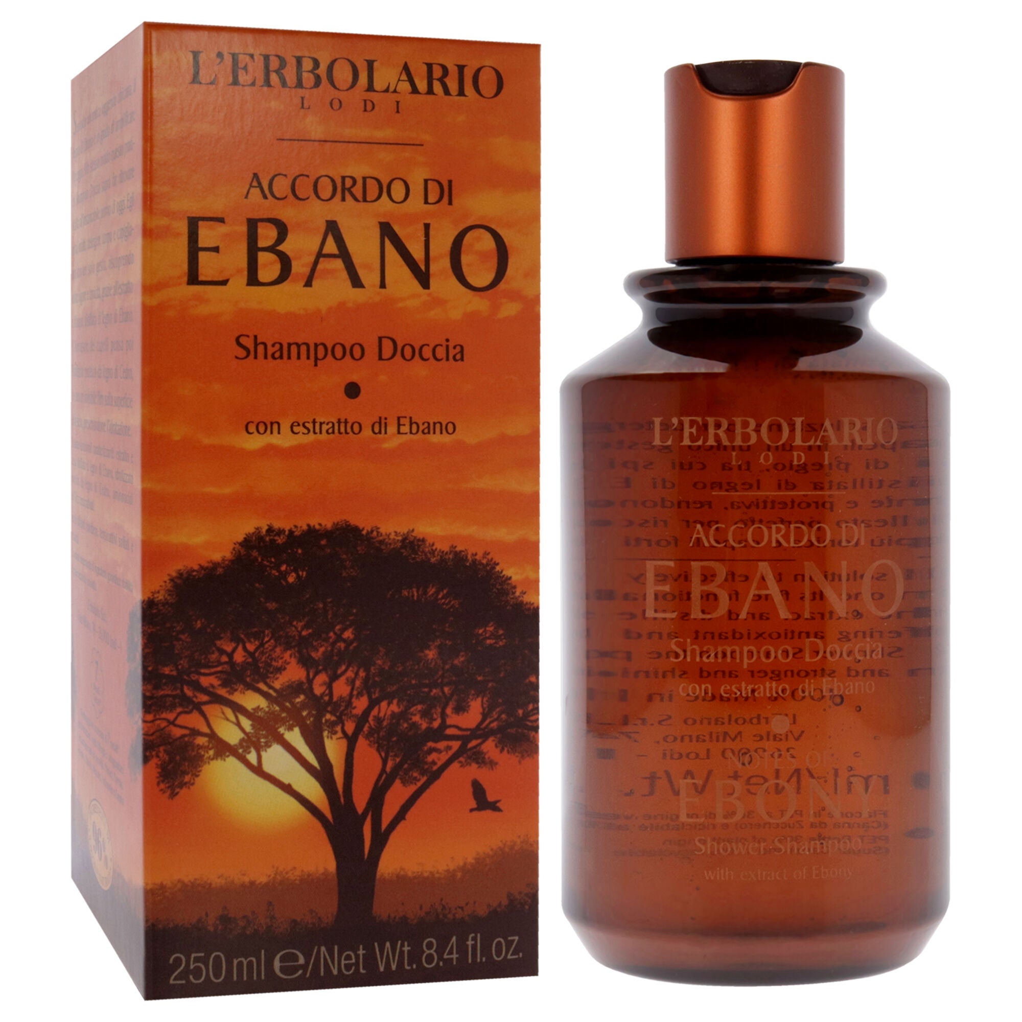 Notes of Ebony Shower Shampoo by LErbolario for Unisex - 8.4 oz Shampoo, See Description, alternate image number 2