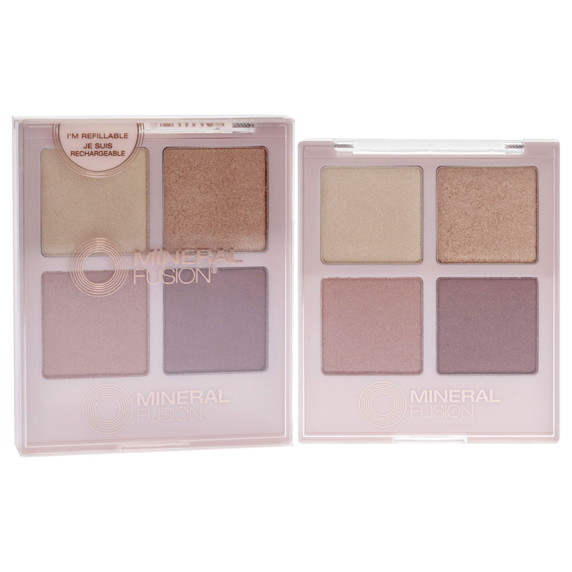 Eye Shadow Palette - Romantic Getaway by Mineral Fusion for Women - 0.25 oz Eye Shadow (Refillable), See Description, alternate image number 1