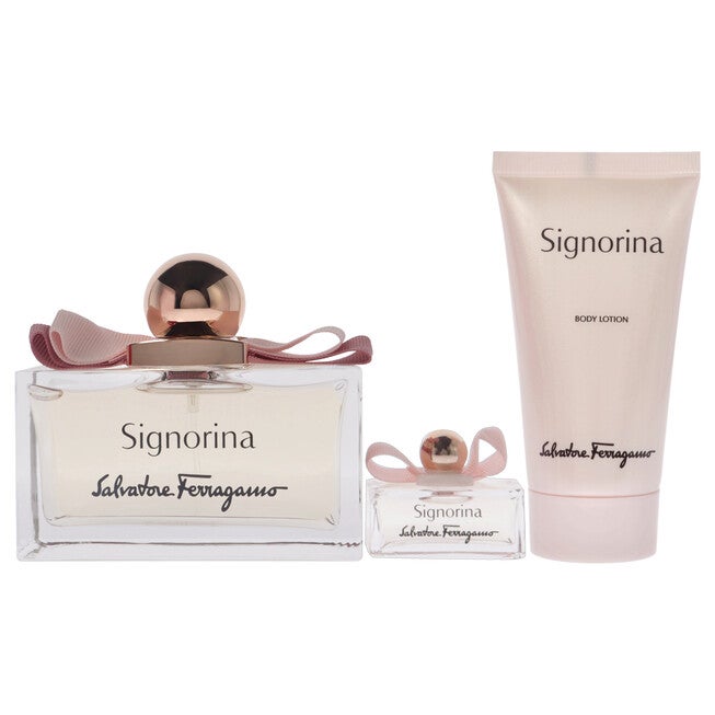 Signorina by Salvatore Ferragamo for Women - 3 Pc Gift Set 3.4oz EDP Spray, 0.17oz EDP Spray, 1.7oz Body Lotion, NA, alternate image number null